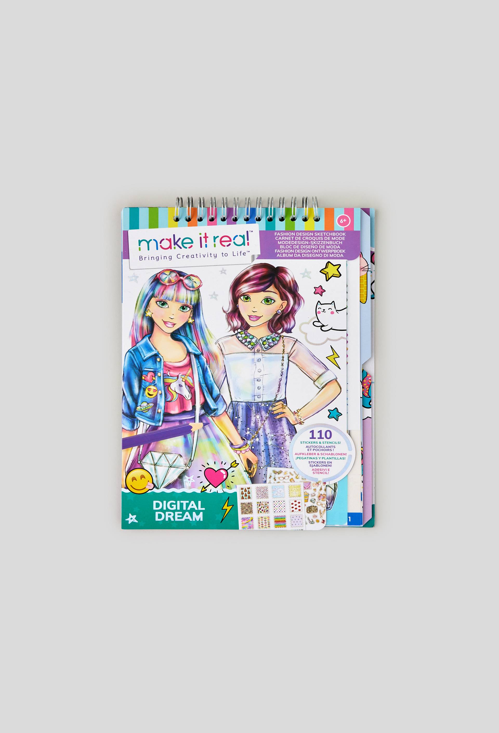 Make it real - Carnet de croquis de mode - Digital dream, Multicolore, large image number 0