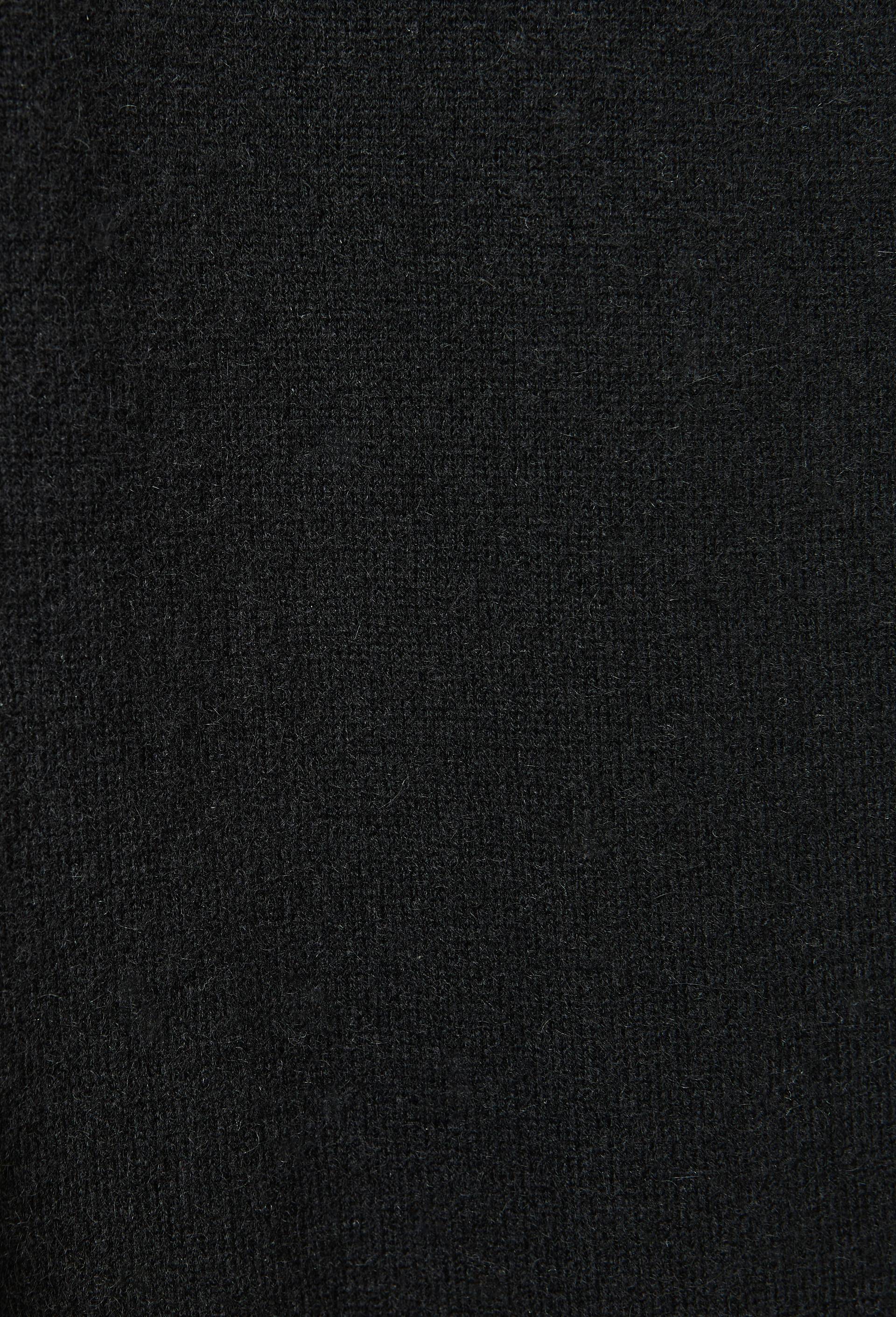 Pantalon large uni en 100% cachemire, Noir, large image number 4.0