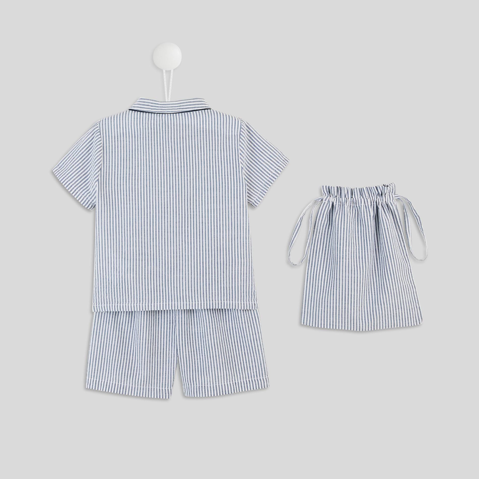 Pyjama en coton BIO, Blanc, large image number 1