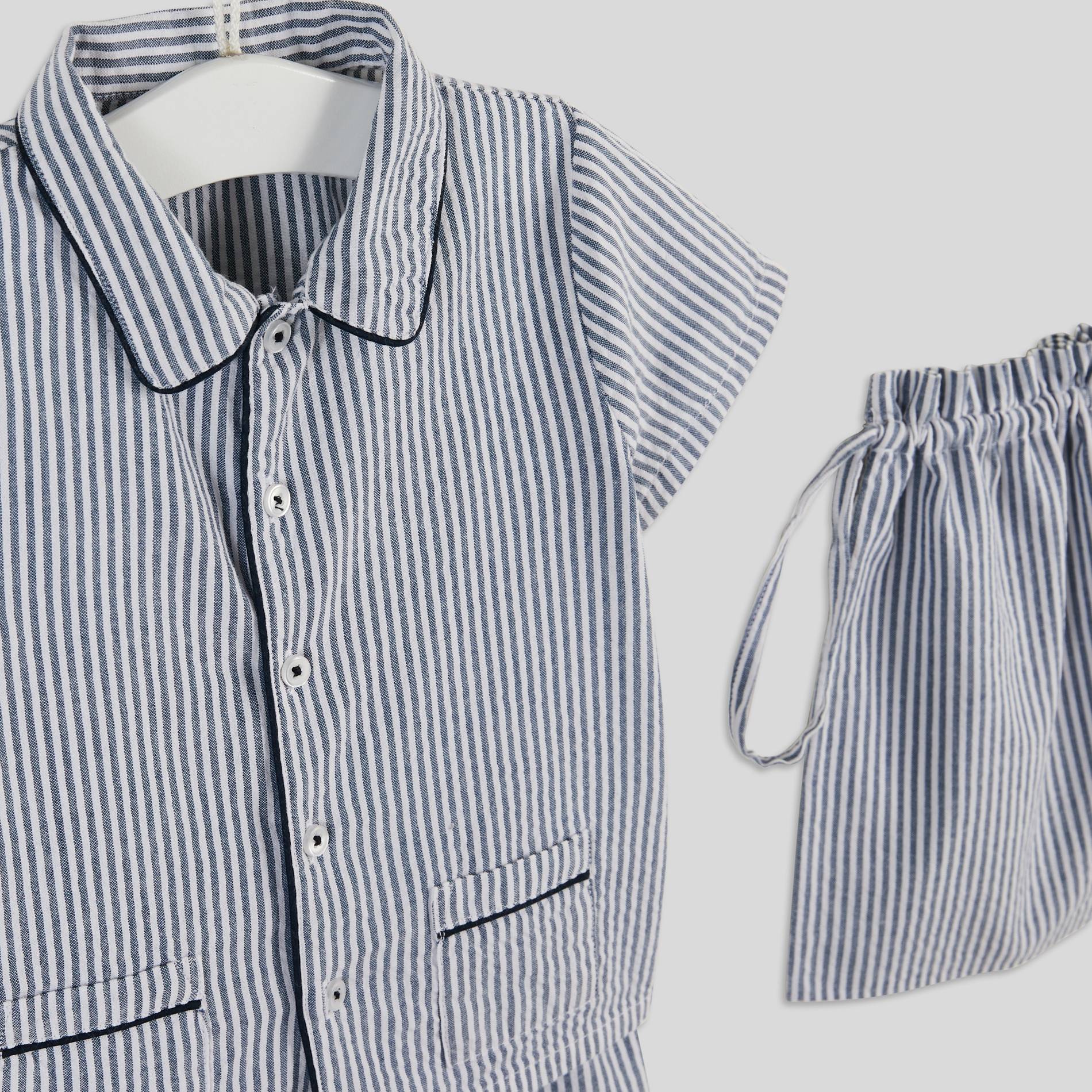 Pyjama en coton BIO, Blanc, large image number 2