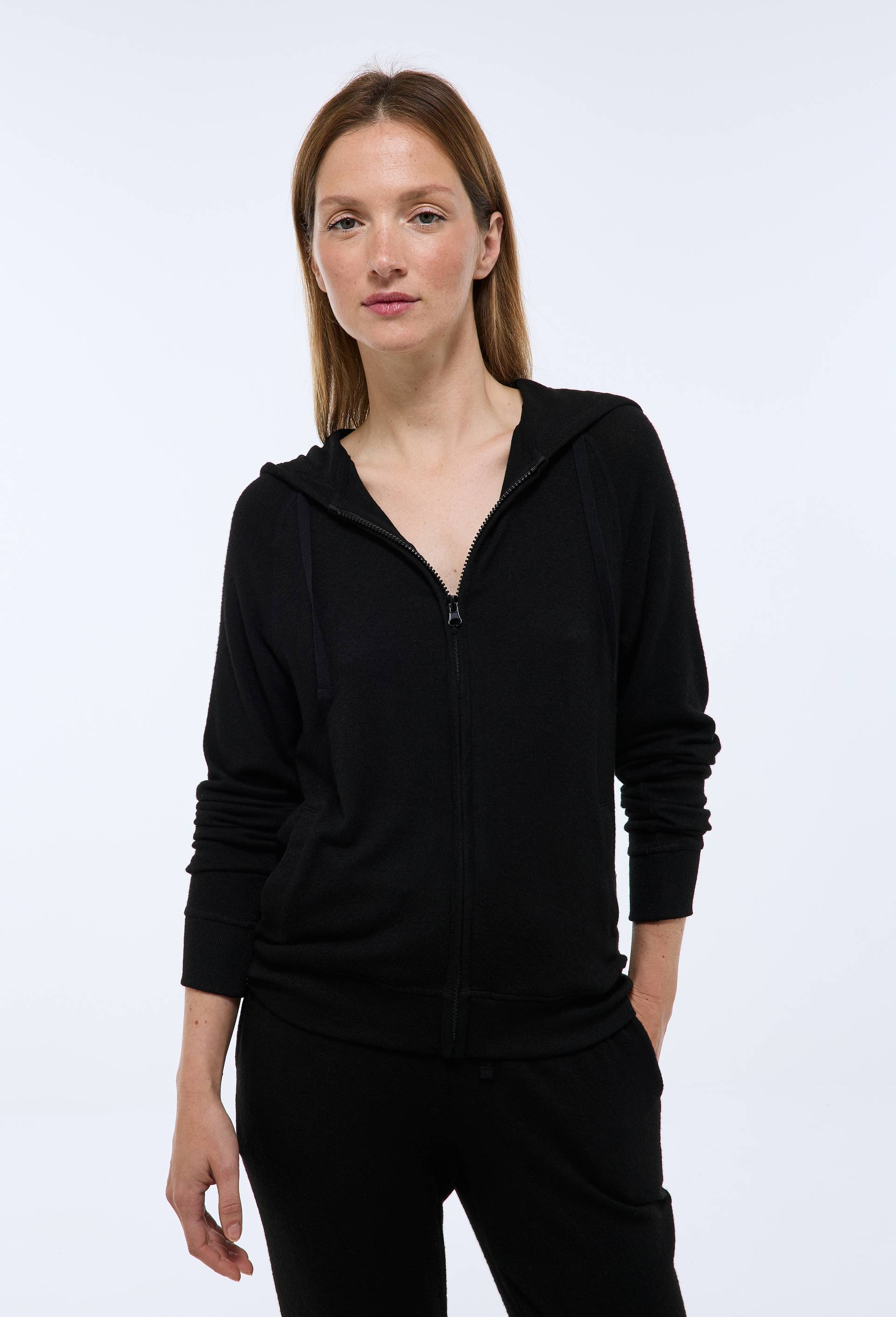 Sweat zippé à capuche doux et léger - MONOPRIX - Modalova