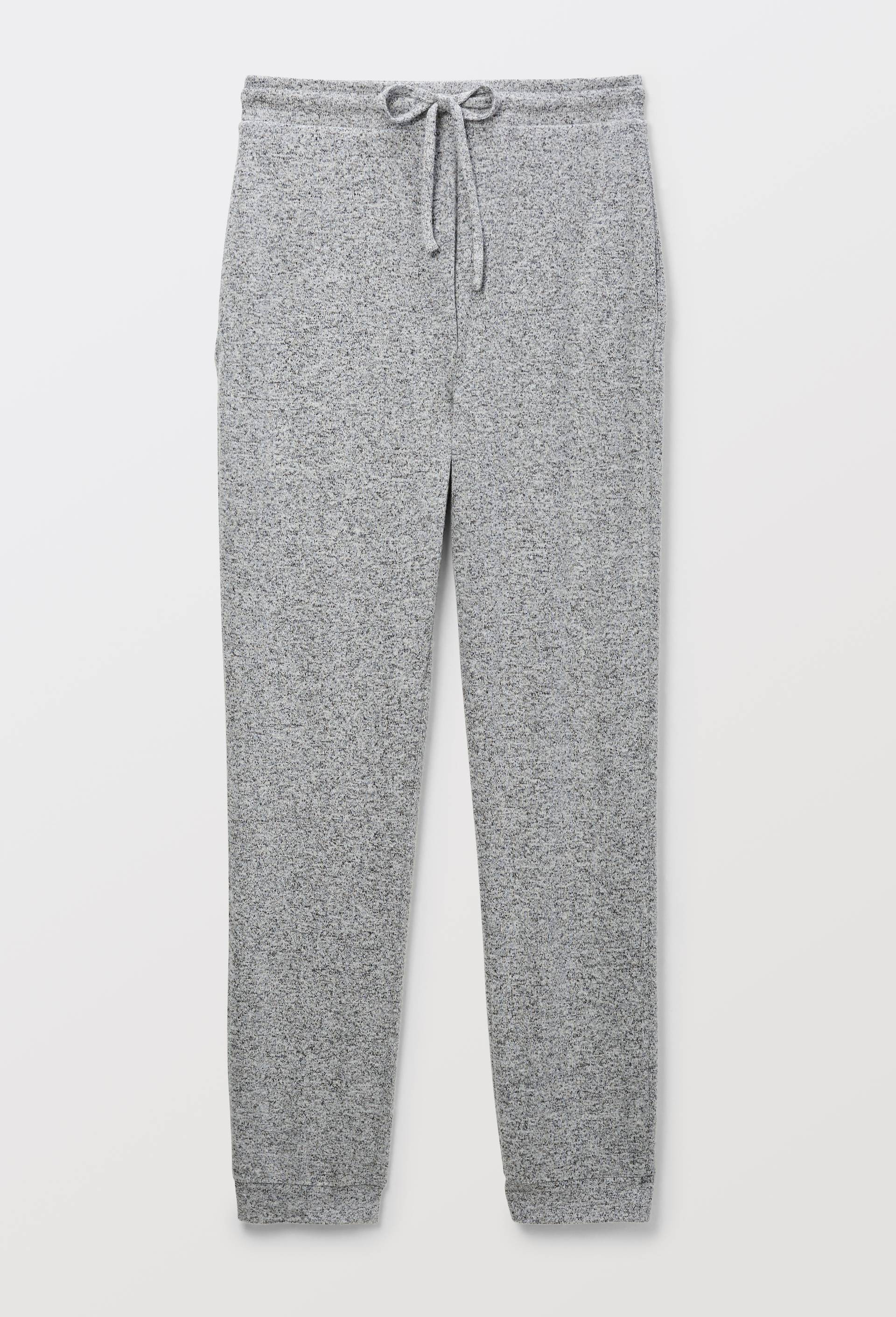 Pantalon droit uni tout doux, Gris, large image number 2.0