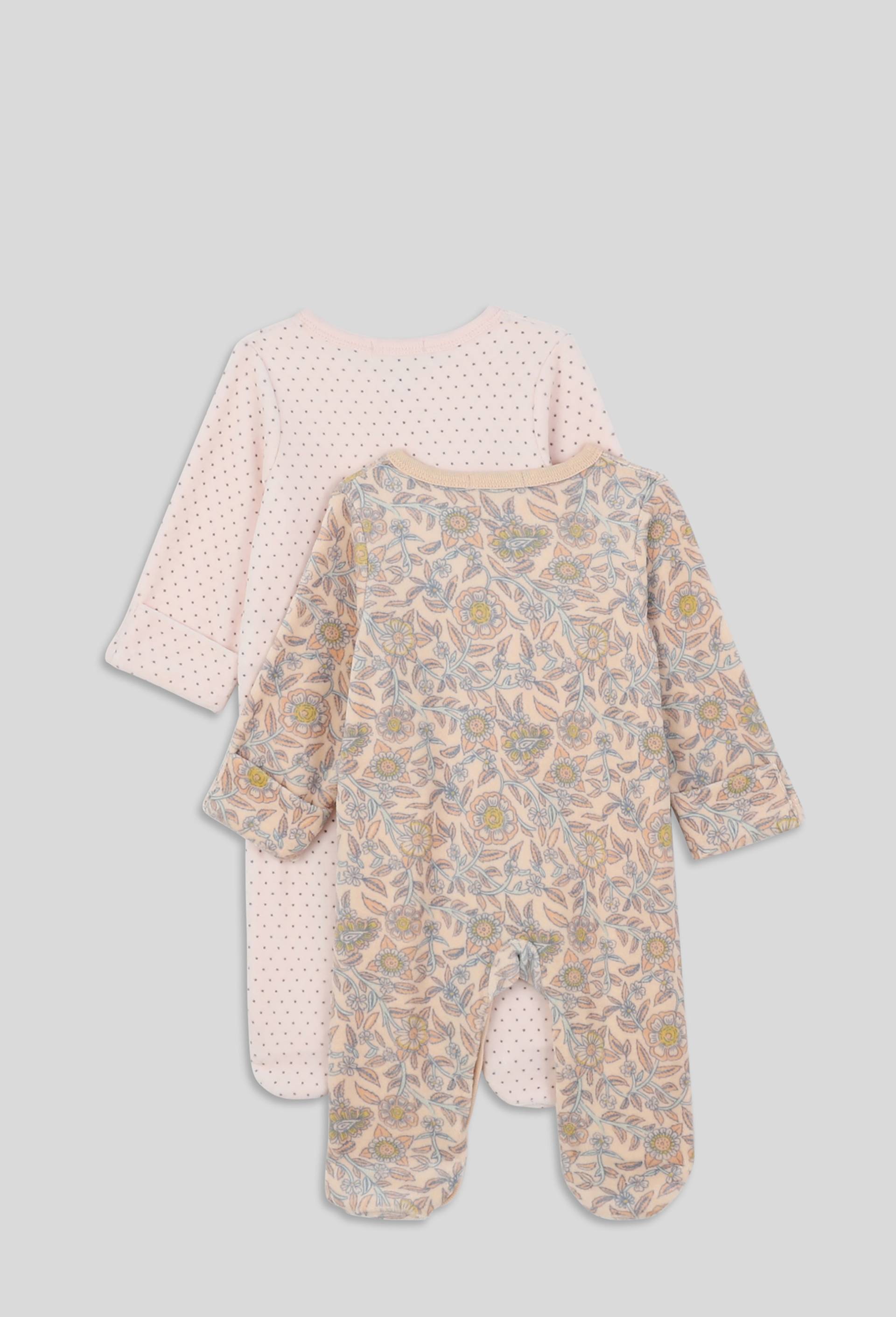 Lot de dors bien velours en coton BIO, Oeko-Tex, Rose clair, large image number 1