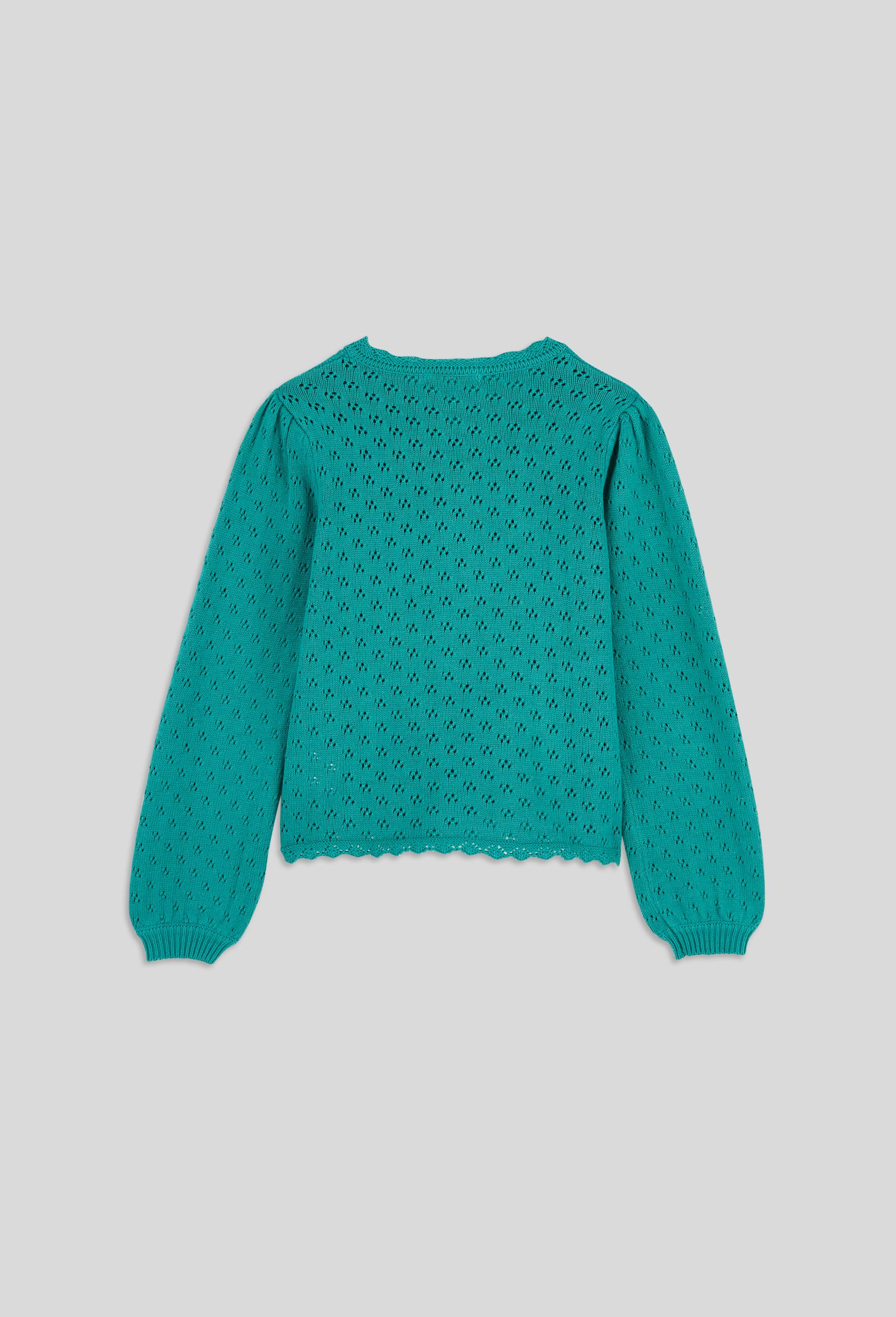 Cardigan en coton, certifié OEKO-TEX, Vert, large image number 1.0