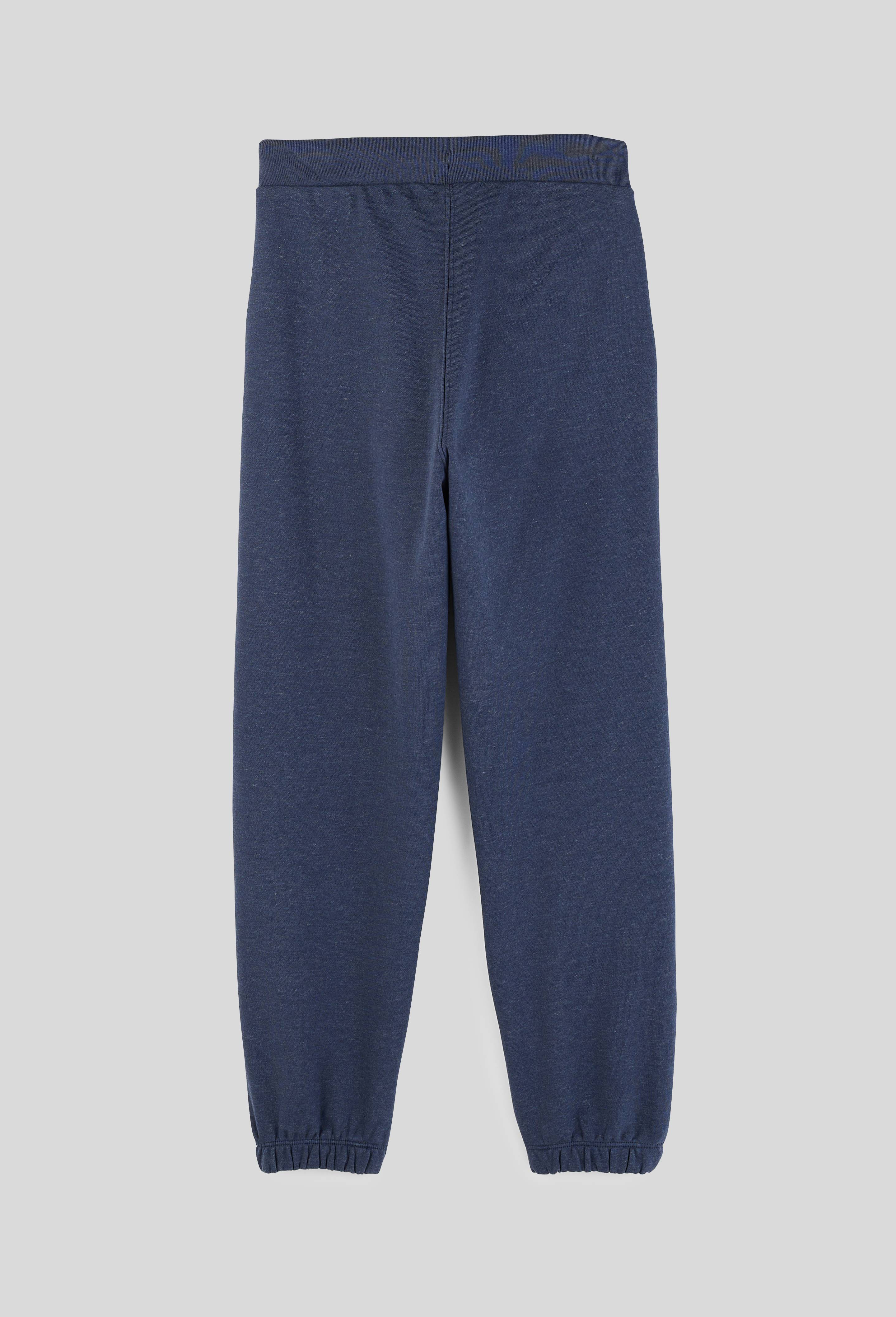 Jogging chaud uni en coton BIO GOTS, Bleu fonc&eacute;, large image number 1