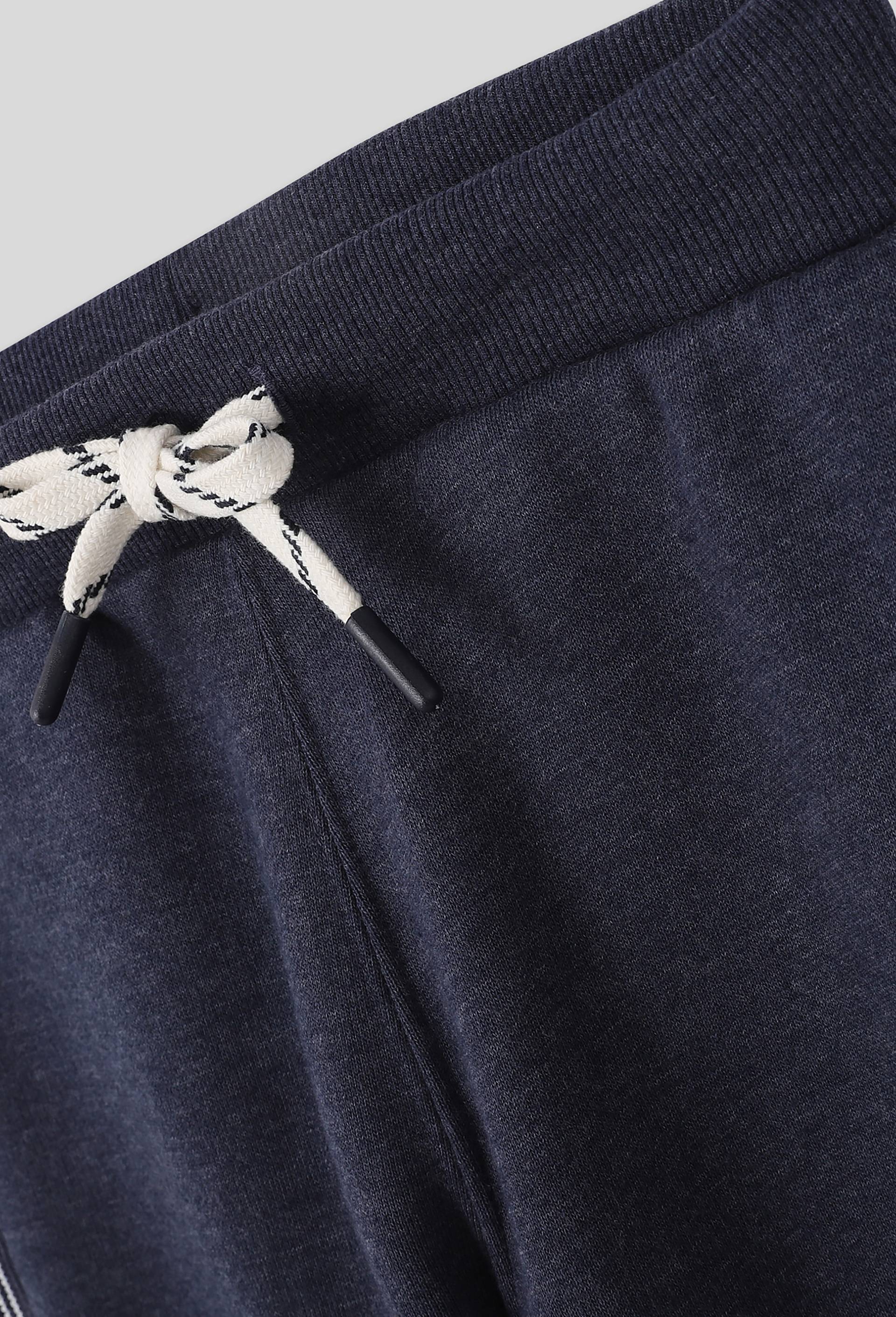 Jogging chaud uni en coton BIO GOTS, Bleu fonc&eacute;, large image number 2