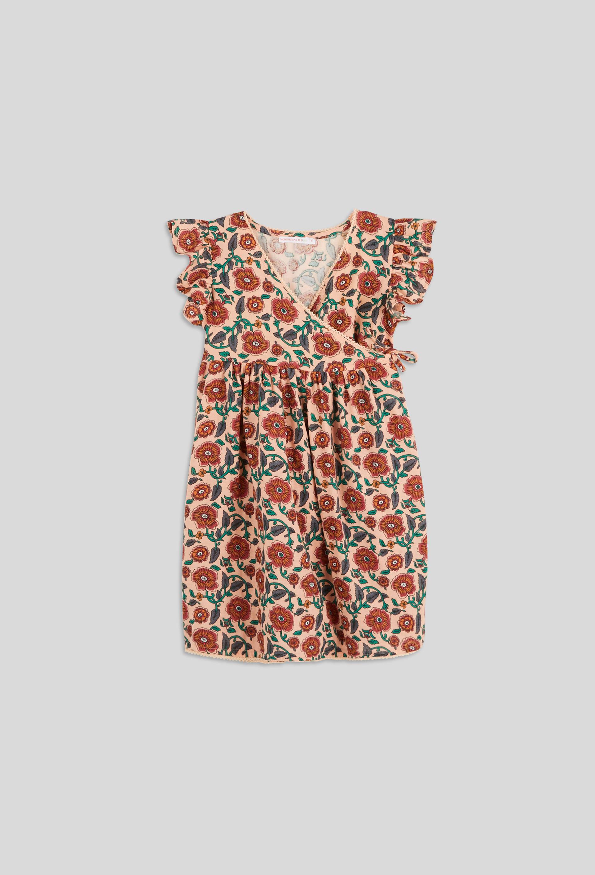 Robe imprimée en coton BIO, Rose clair, large image number 0