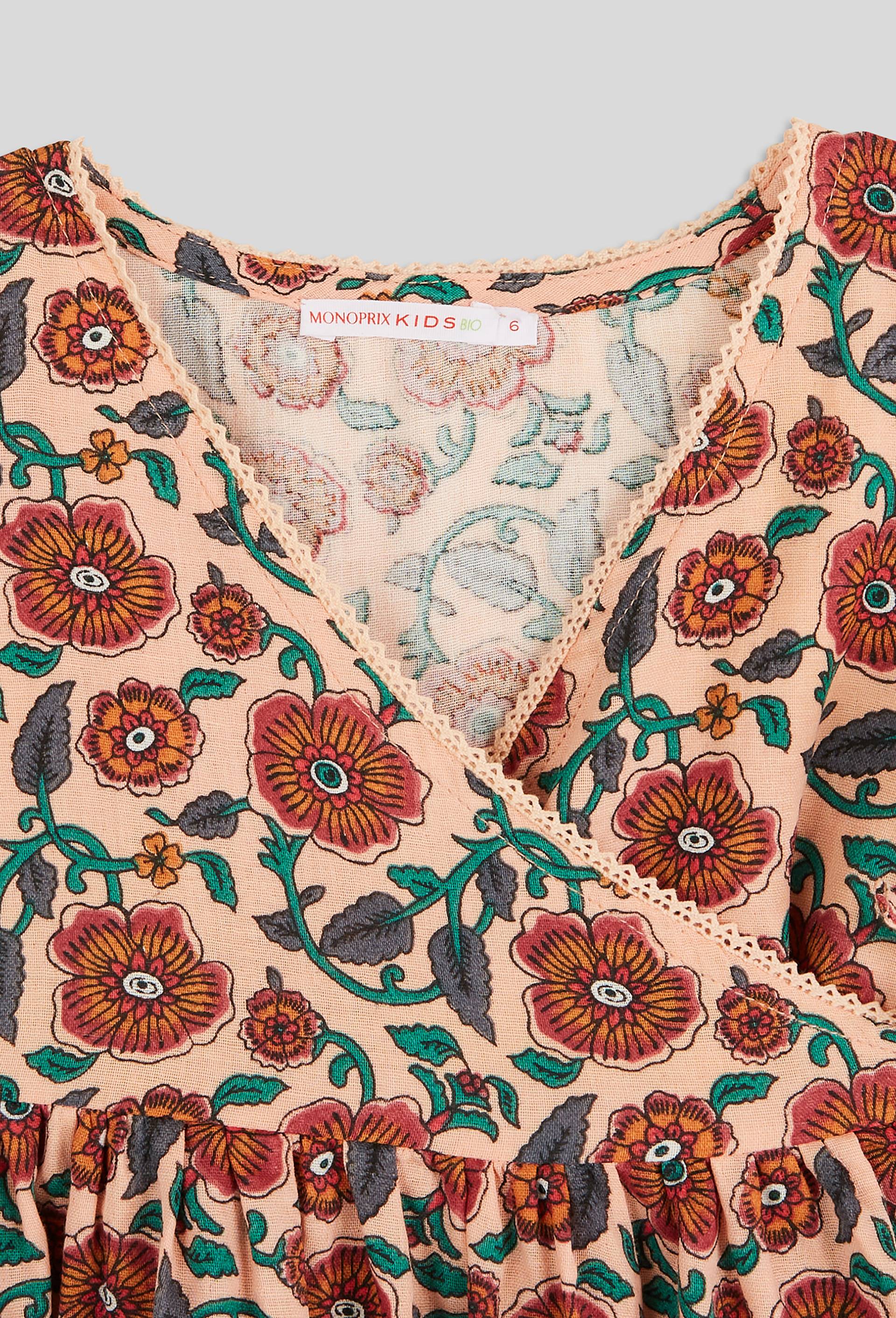 Robe imprimée en coton BIO, Rose clair, large image number 2