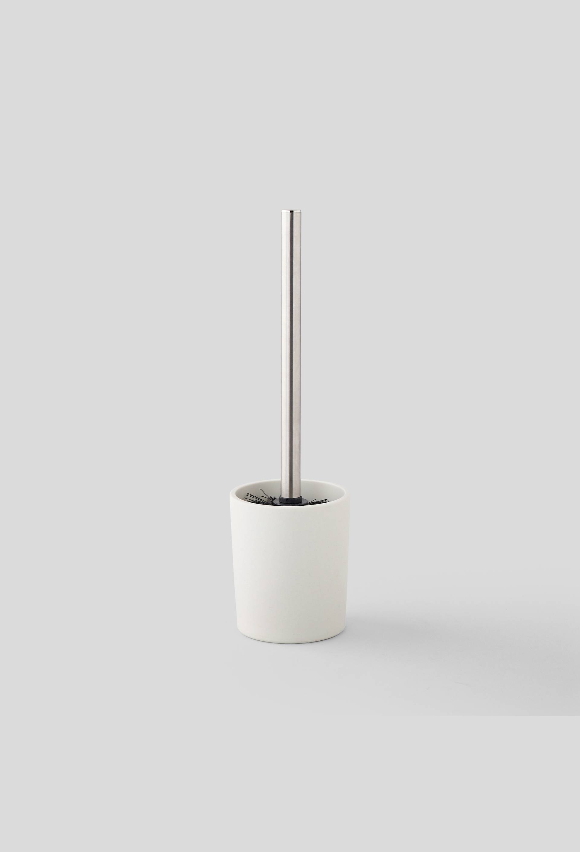 Porte-balai WC, 9,6*9,6*36cm, en plastique recyclé, Blanc, large image number 0