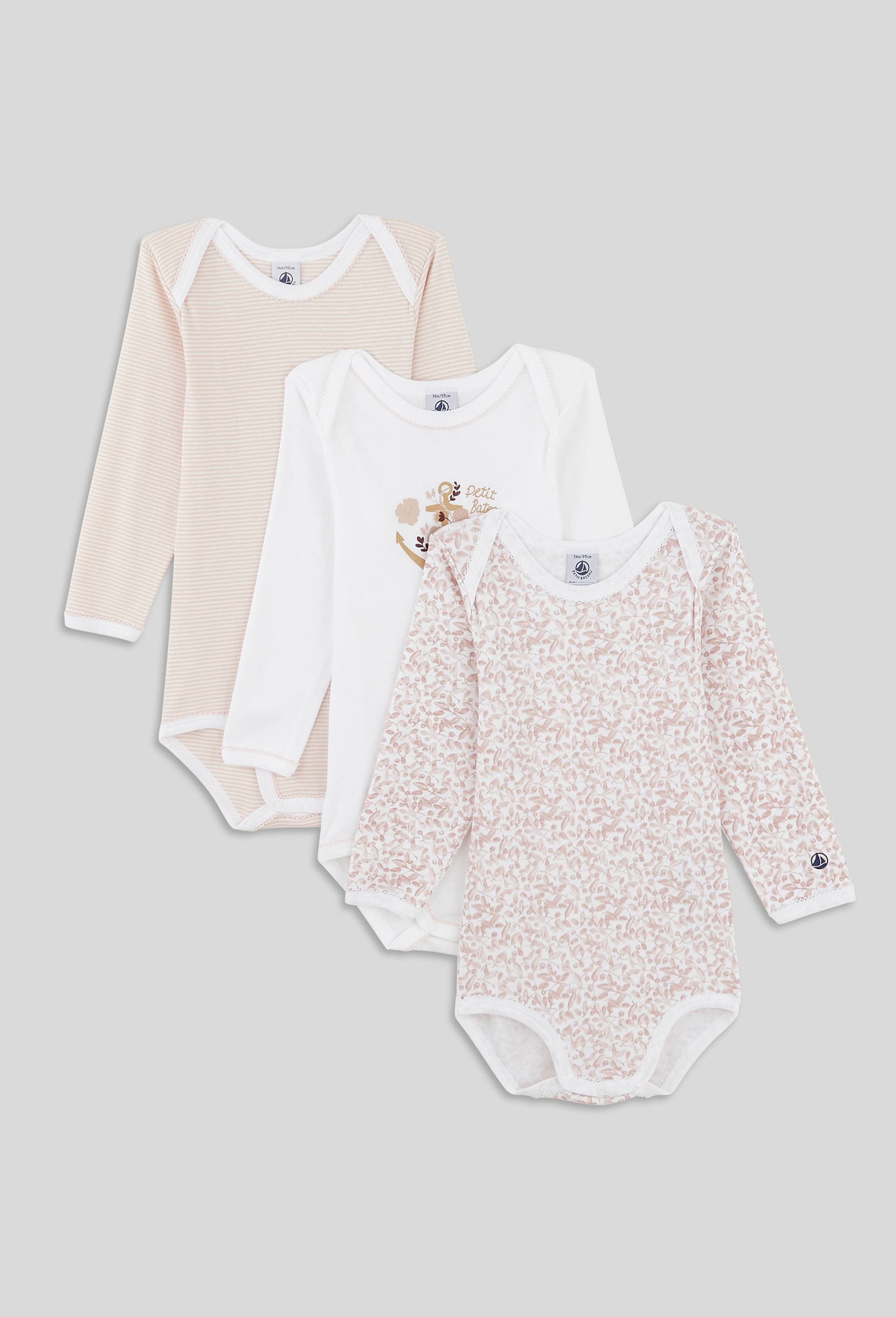 LOT DE 3 BODIES US ML OURS, Rose clair, large image number 0