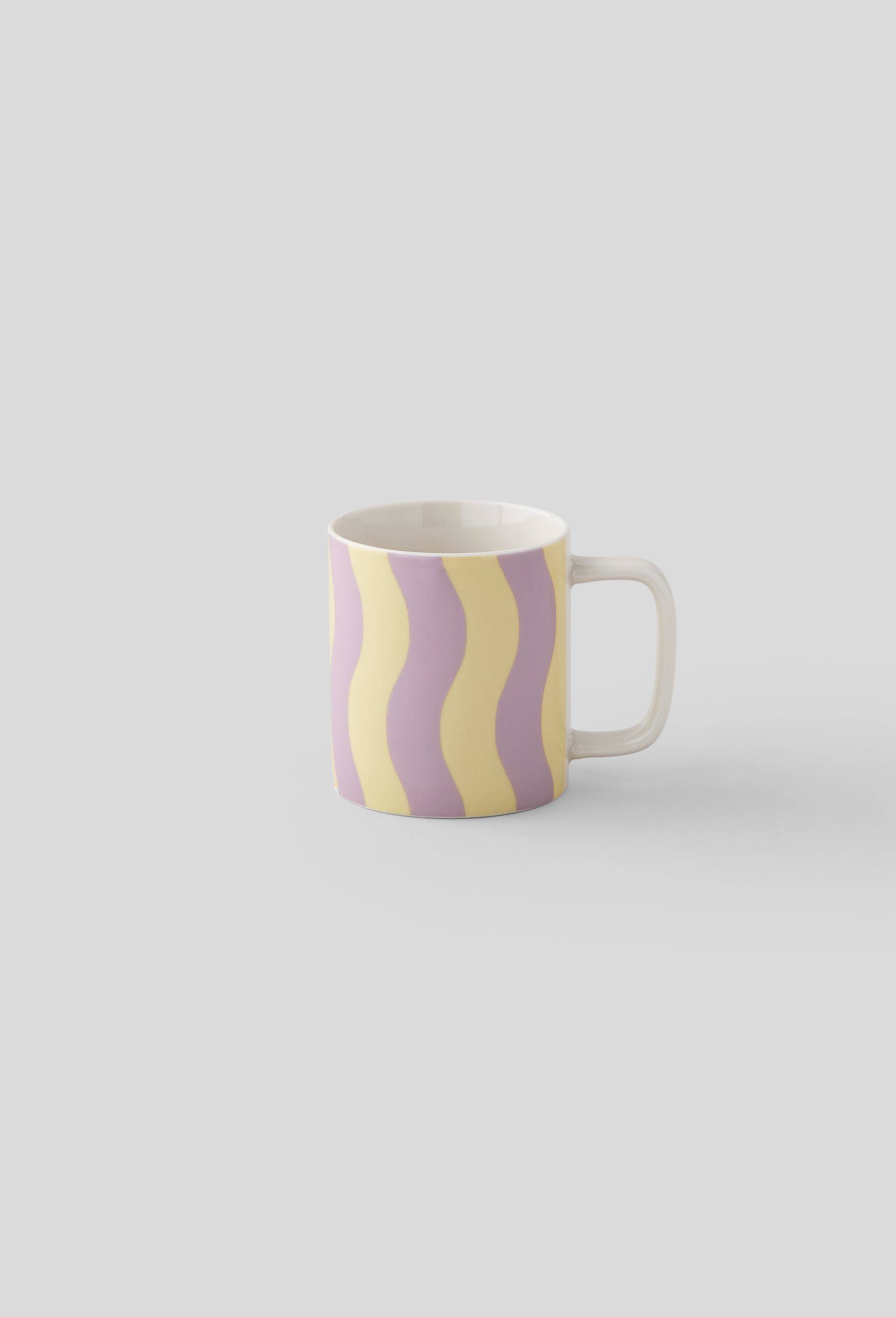 Mug droit imprimé, 32cl, Jaune clair, large image number 0.0