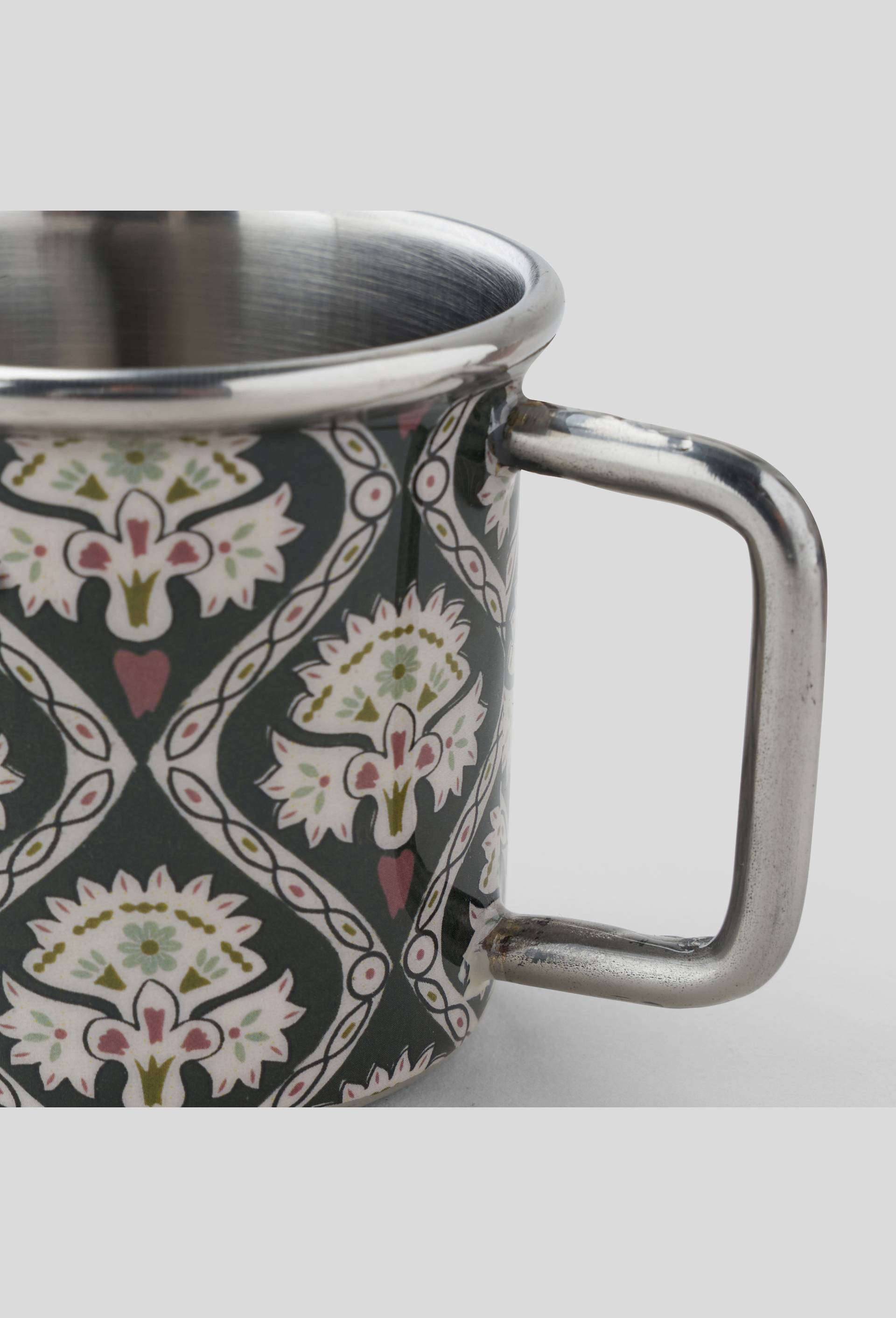 Tasse en métal imprimée, 19cl, Vert foncé, large image number 1