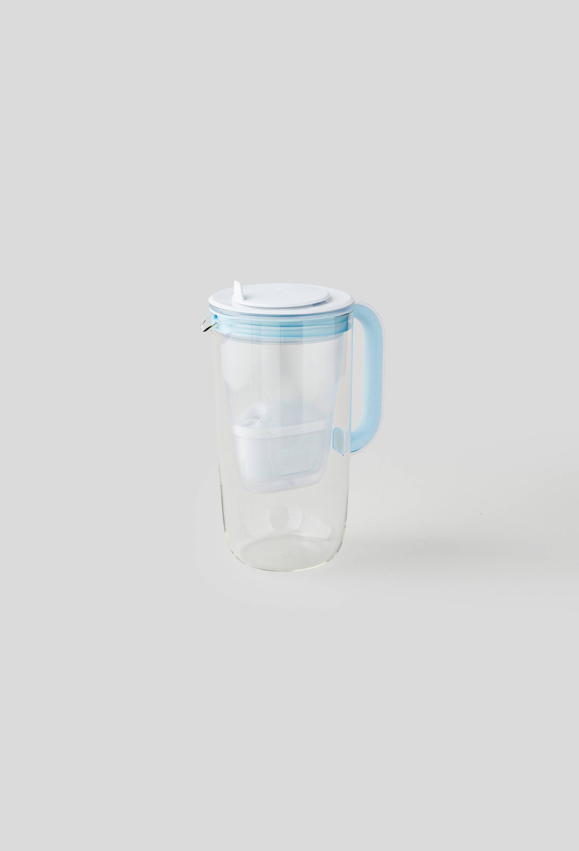 Carafe filtrante en verre, Transparent, large image number 0