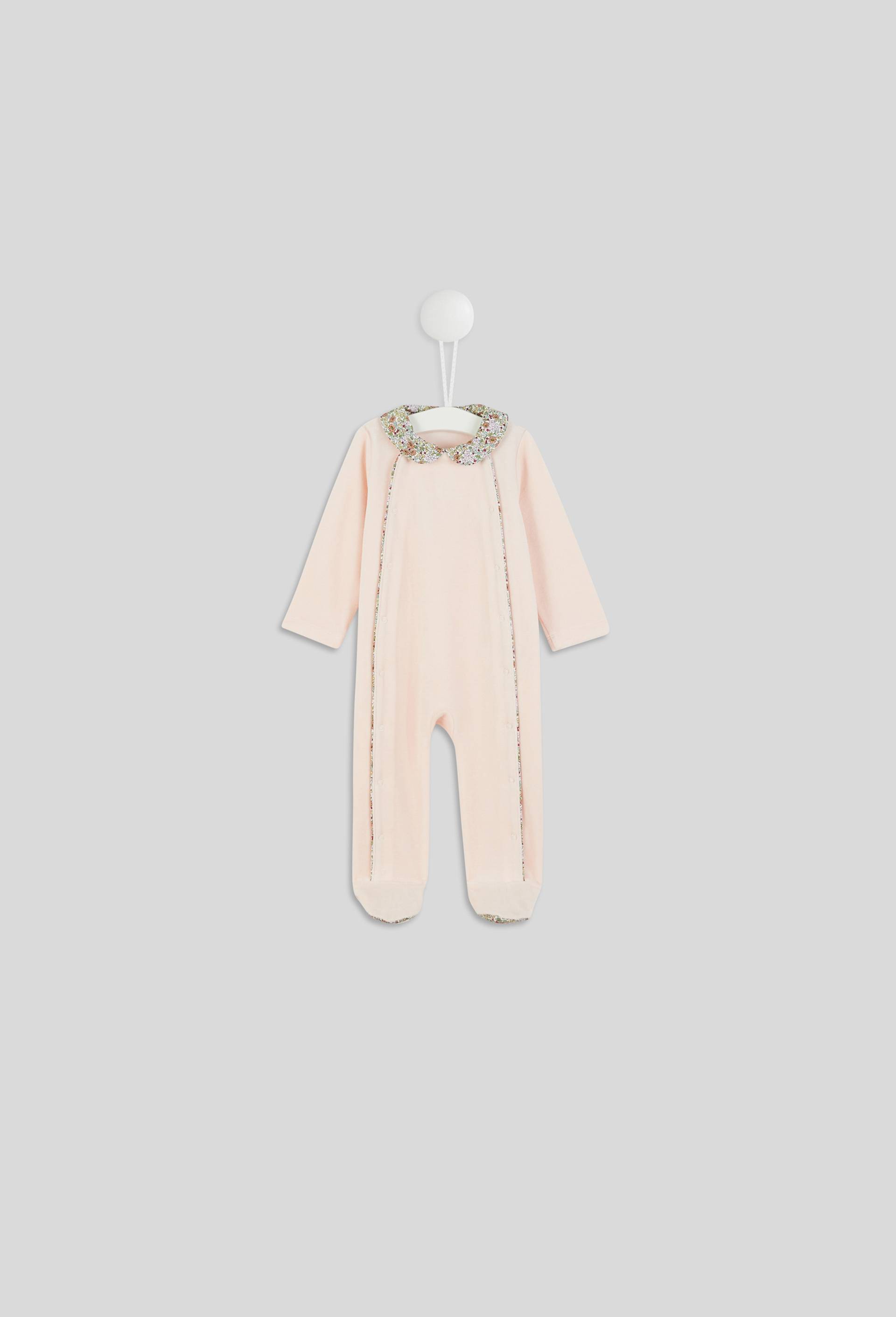 Dors-bien velours en coton BIO, Oeko-Tex, Rose clair, large image number 0