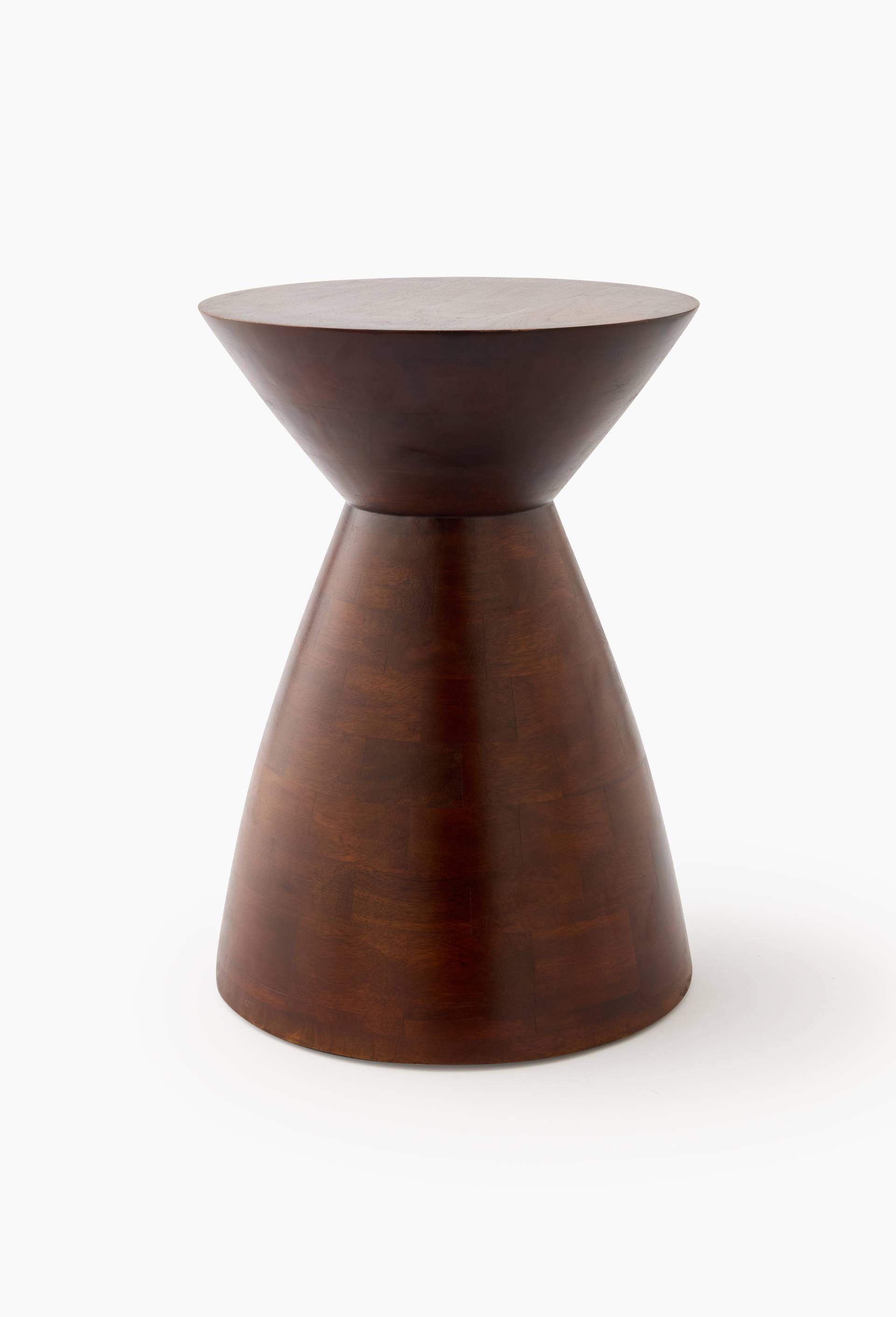 Bout de canap&eacute; totem, 30xH42cm en bois de manguier, Brun, large image number 1