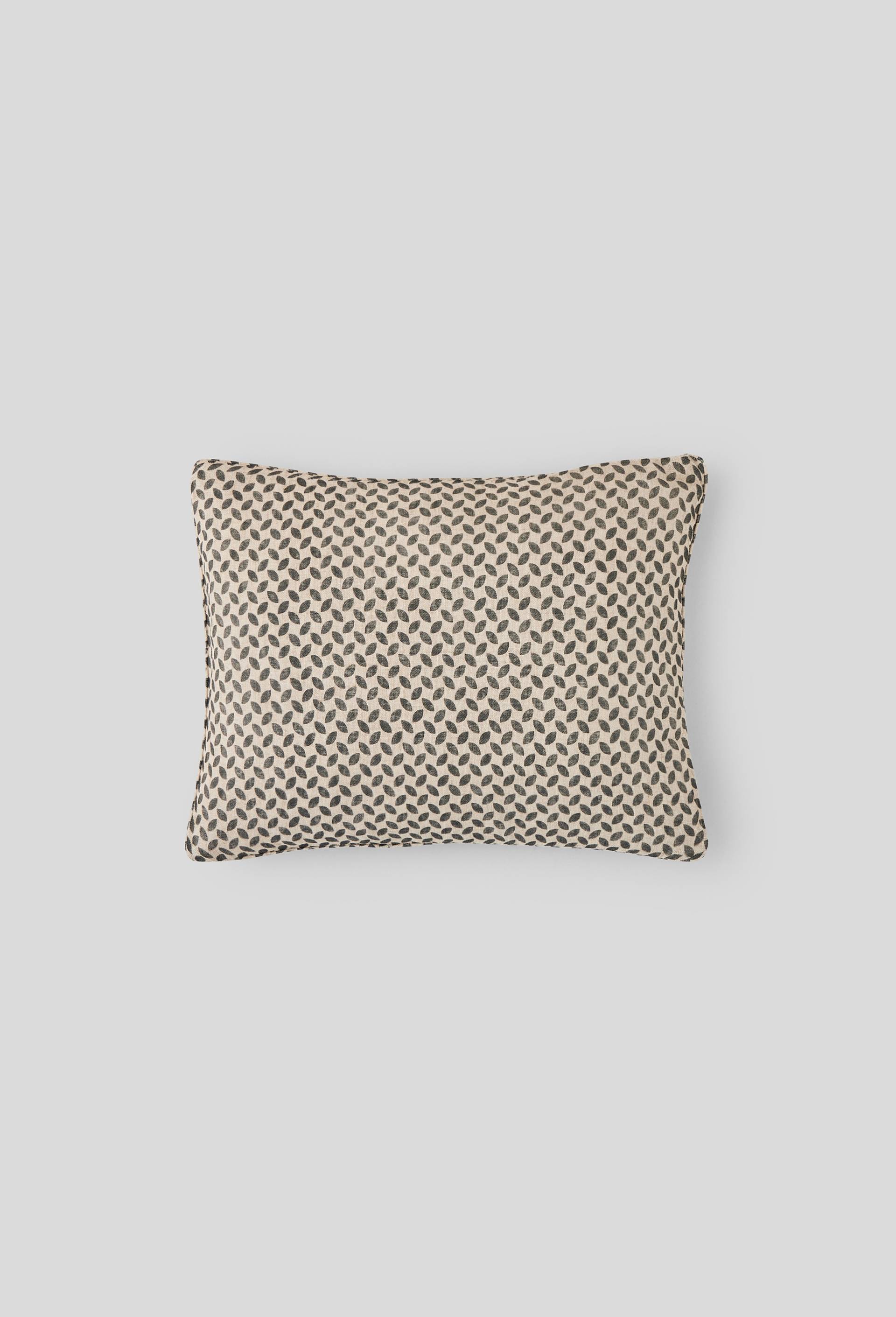 Coussin rectangulaire imprimé avec biais, Vert, large image number 0