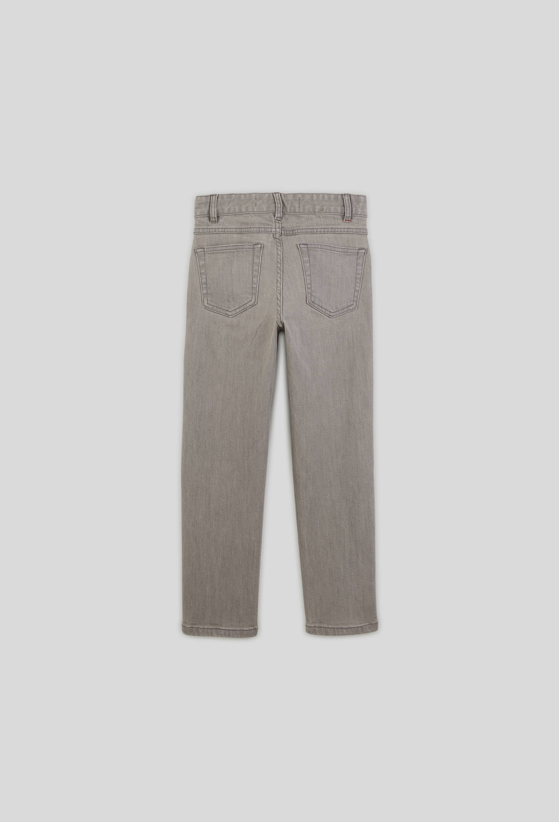 Jean droit en coton BIO GOTS, Gris foncé, large image number 1.0