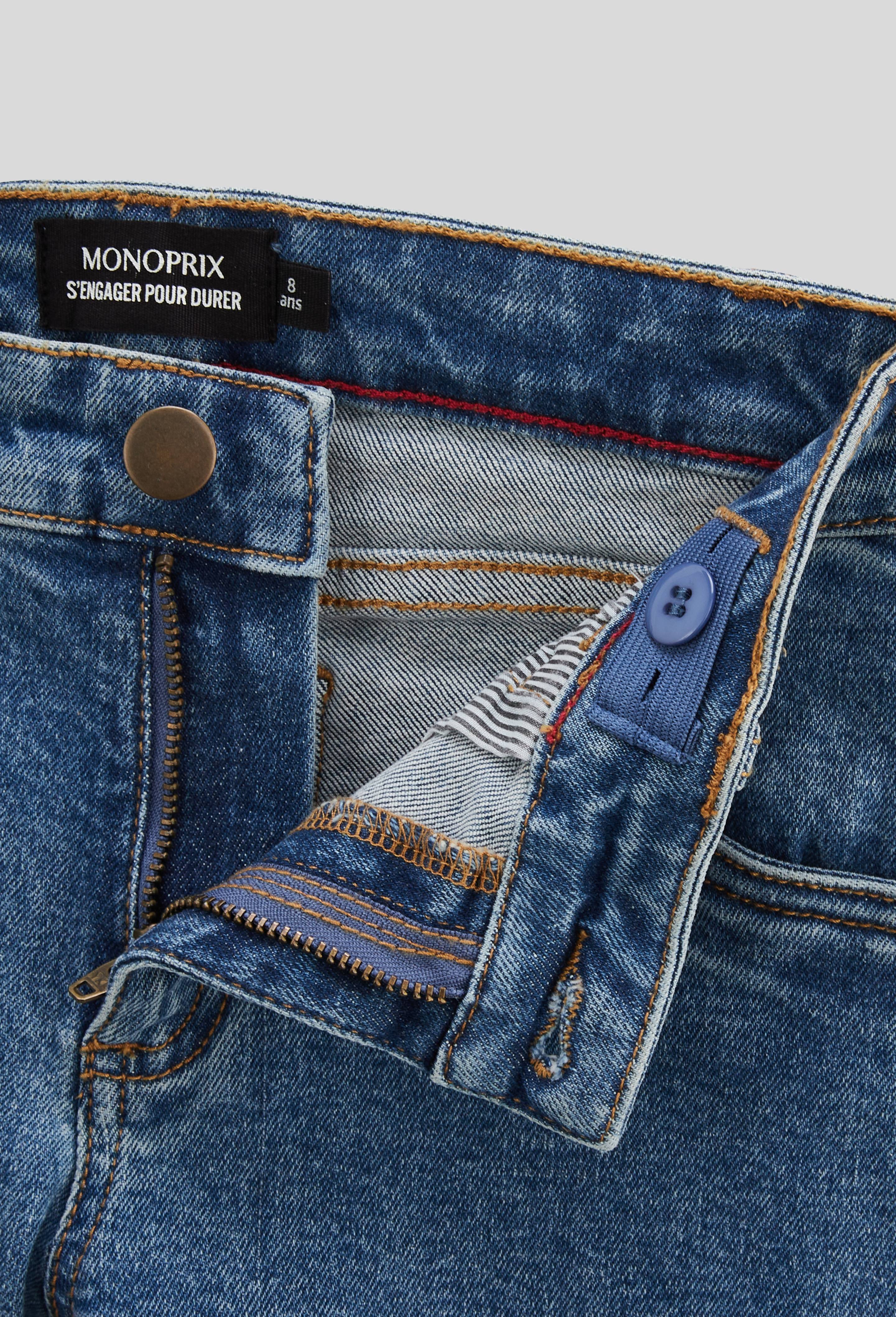Jean droit en coton BIO GOTS, Bleu fonc&eacute;, large image number 3.0