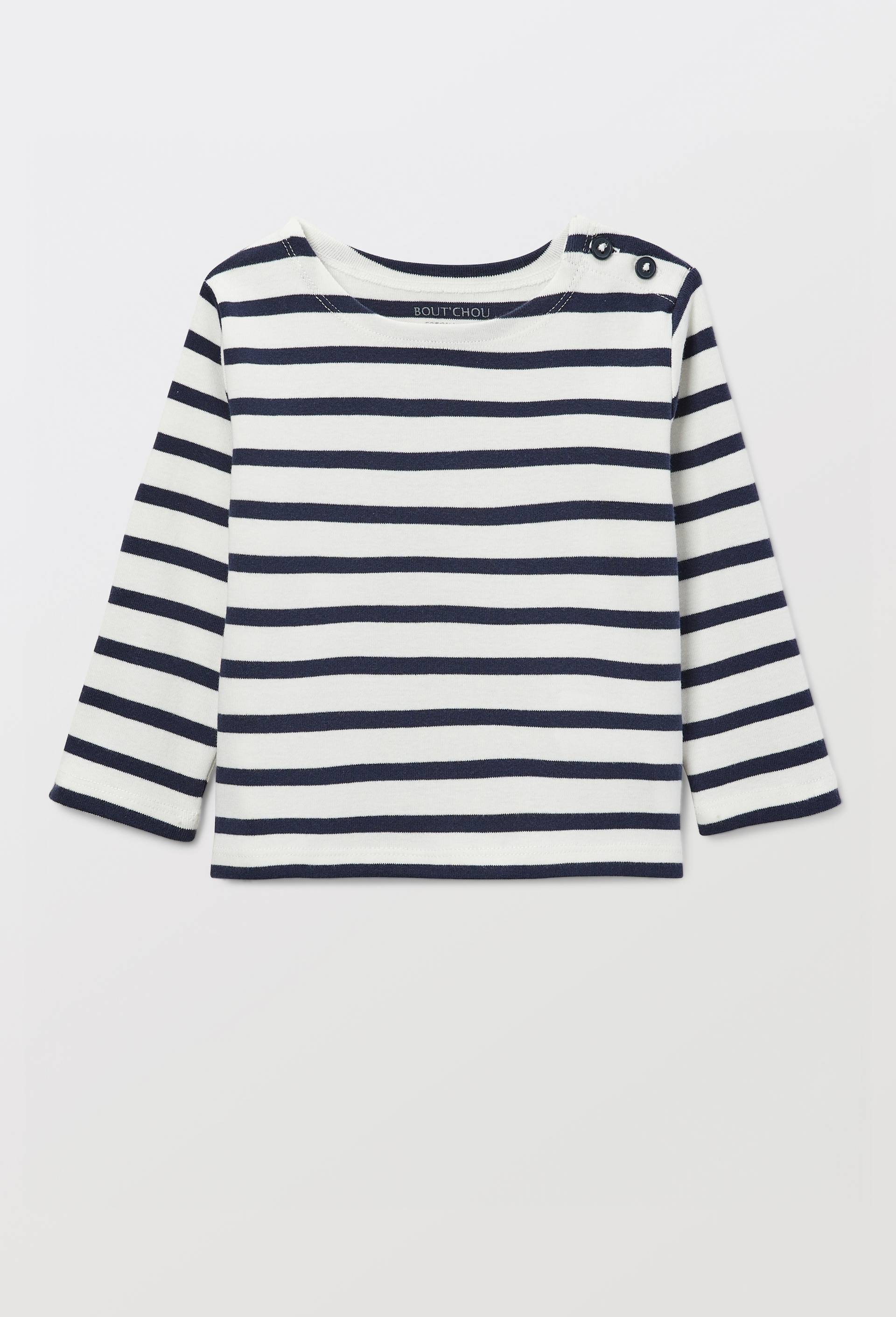 Marini&egrave;re manches longues en coton BIO GOTS, Bleu fonc&eacute;, swatch image
