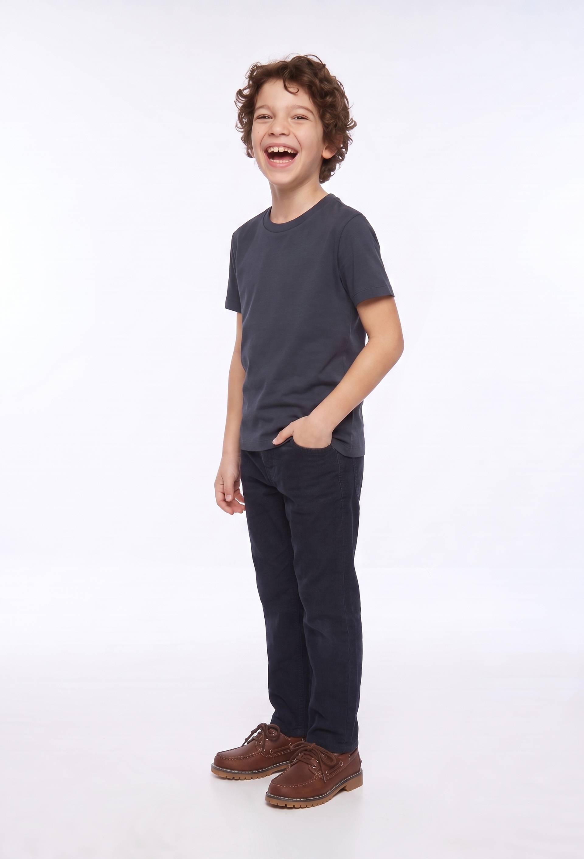 Pantalon droit en velours Pantalon droit en velours