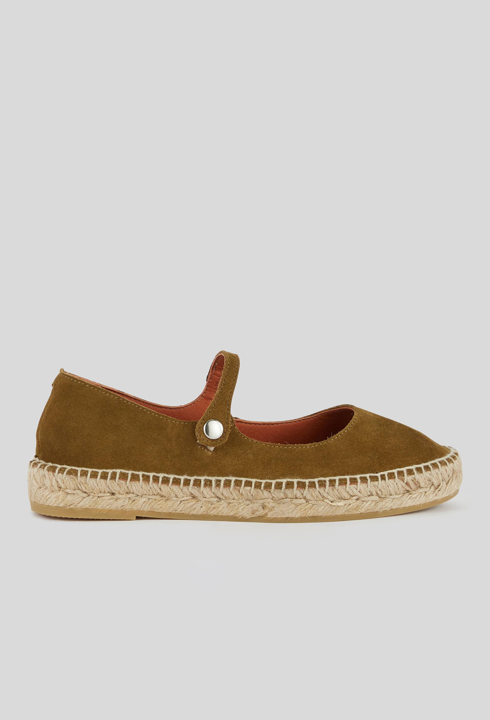 Espadrilles, Cuir Responsable, Vert, large image number 0