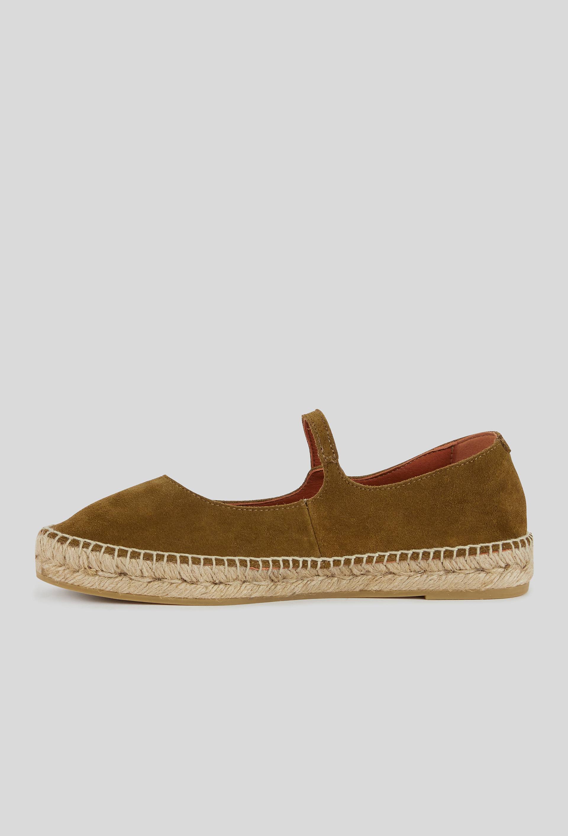 Espadrilles, Cuir Responsable, Vert, large image number 1