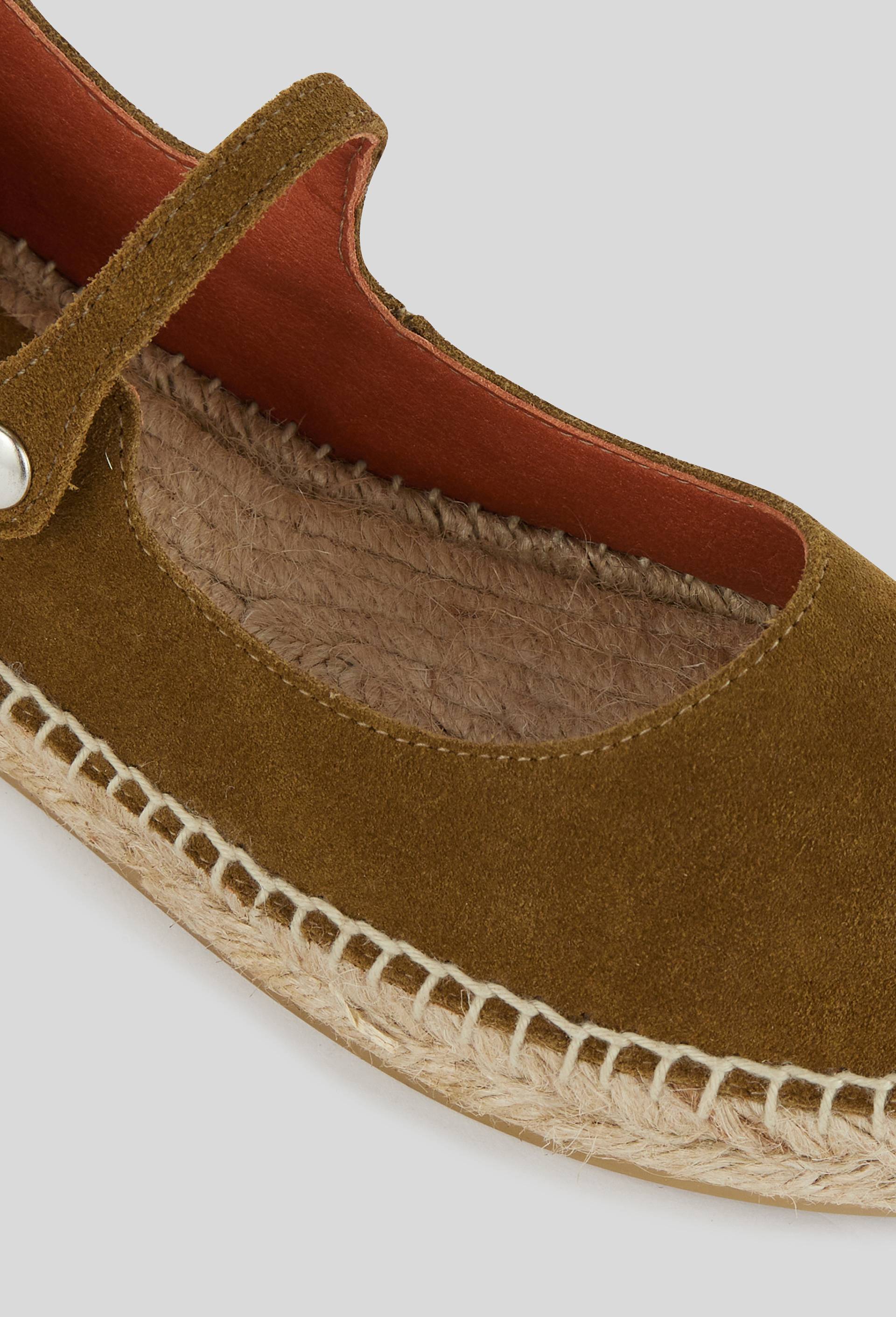 Espadrilles, Cuir Responsable, Vert, large image number 2