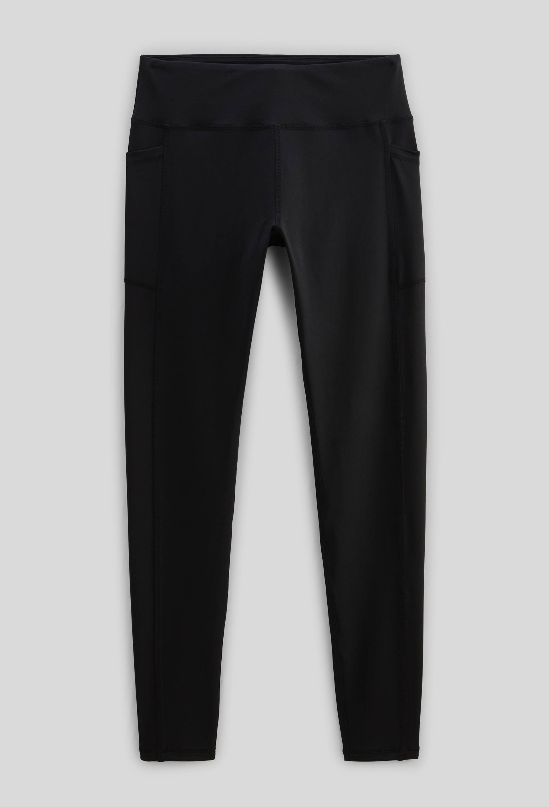 Legging de sport uni avec poches, Noir, large image number 2