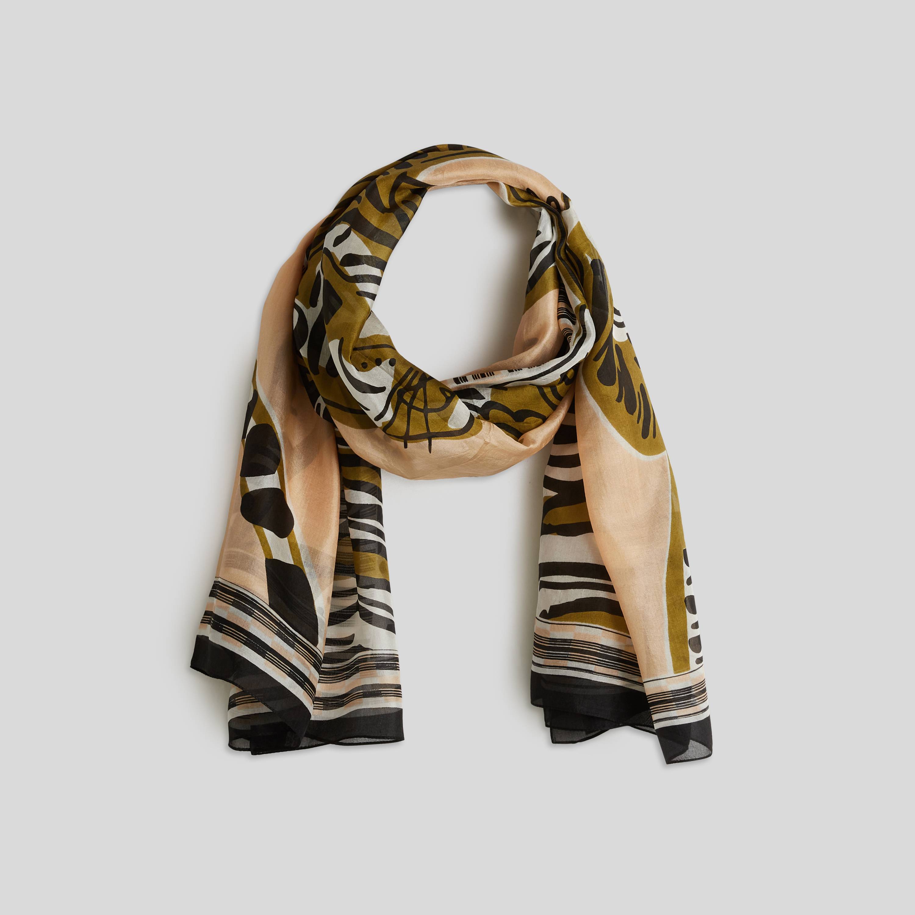 Etole en soie, Beige clair, large image number 0.0