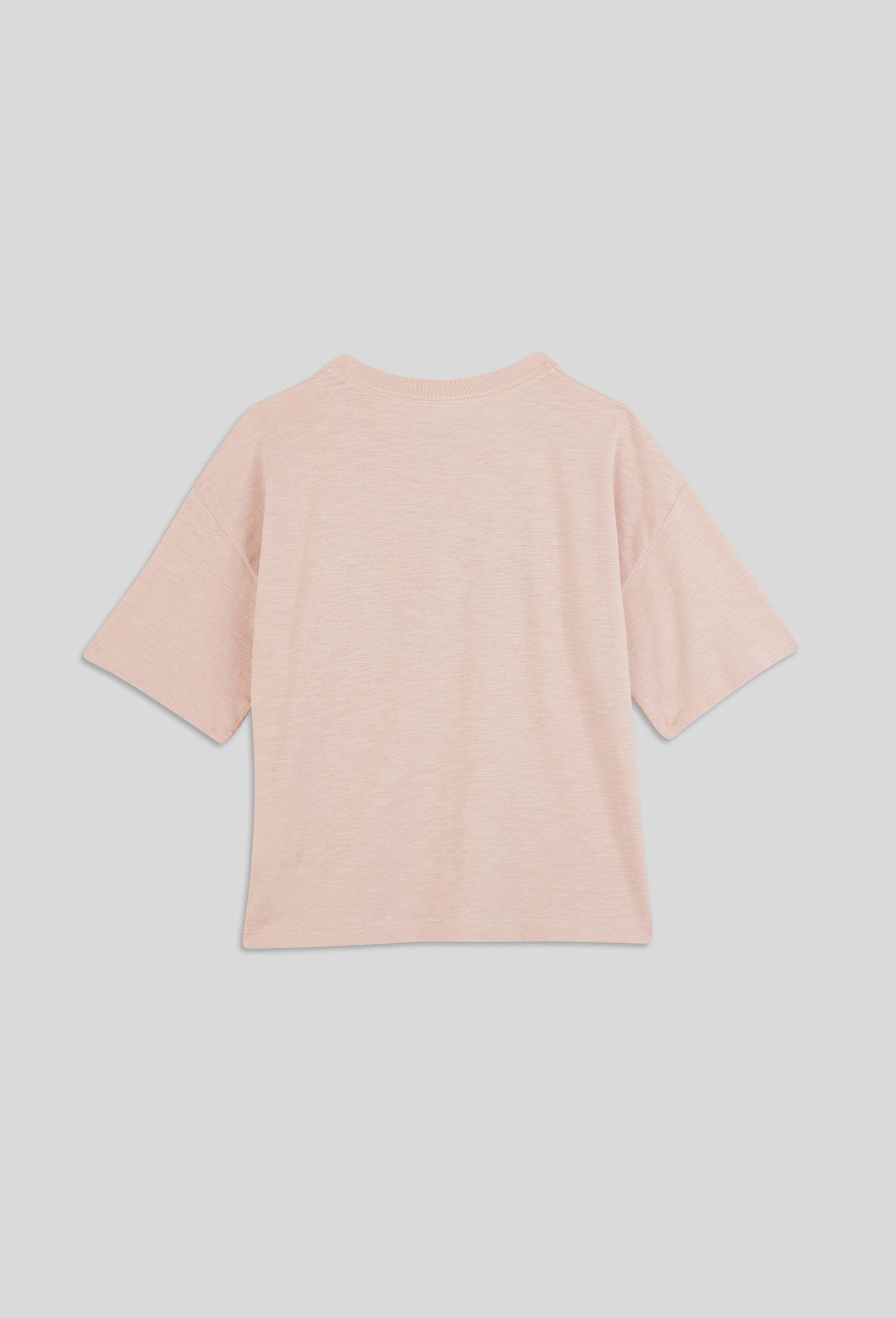 T-shirt manches courtes imprimé en coton BIO, certifié OEKO-TEX, Rose clair, large image number 2