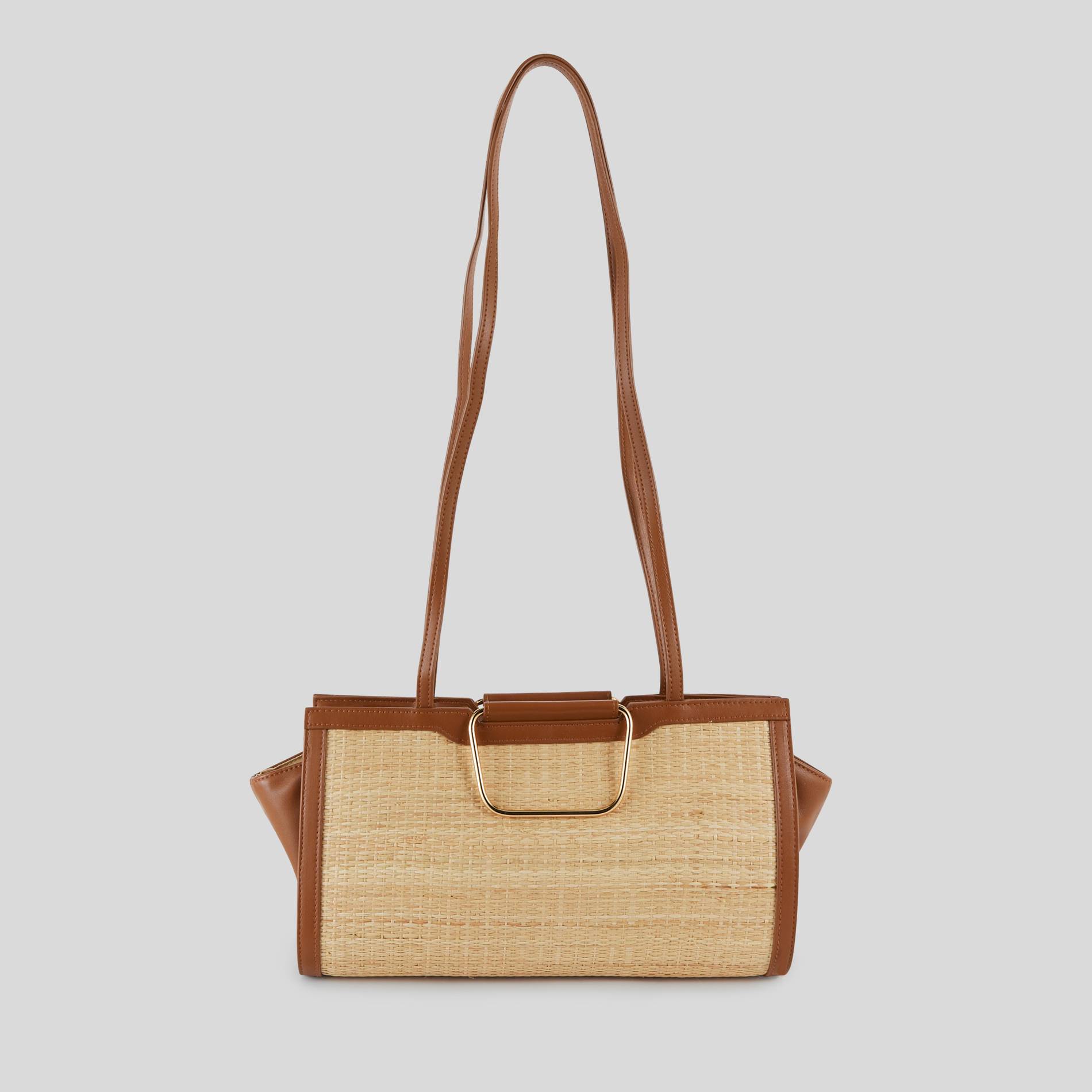 Sac en paille, Beige clair, large image number 1