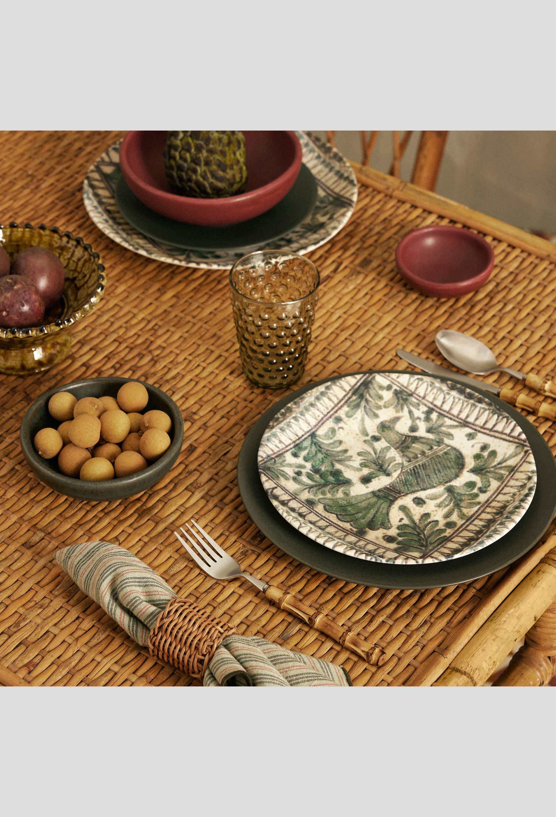 Assiette à dessert, 20 cm, Vert foncé, large image number 2