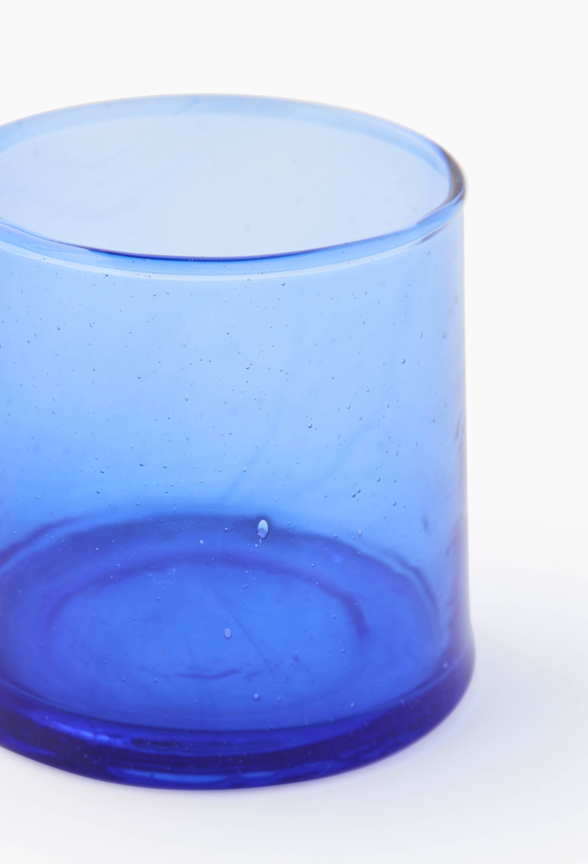 Gobelet en verre recycl&eacute;, 22cl, Bleu, large image number 1