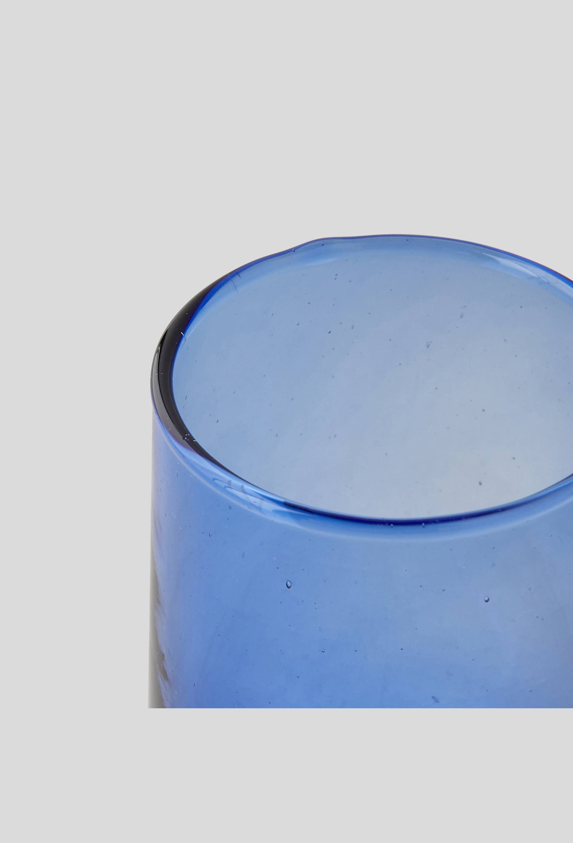 Gobelet en verre recyclé, 25cl, BLEU, large image number 1