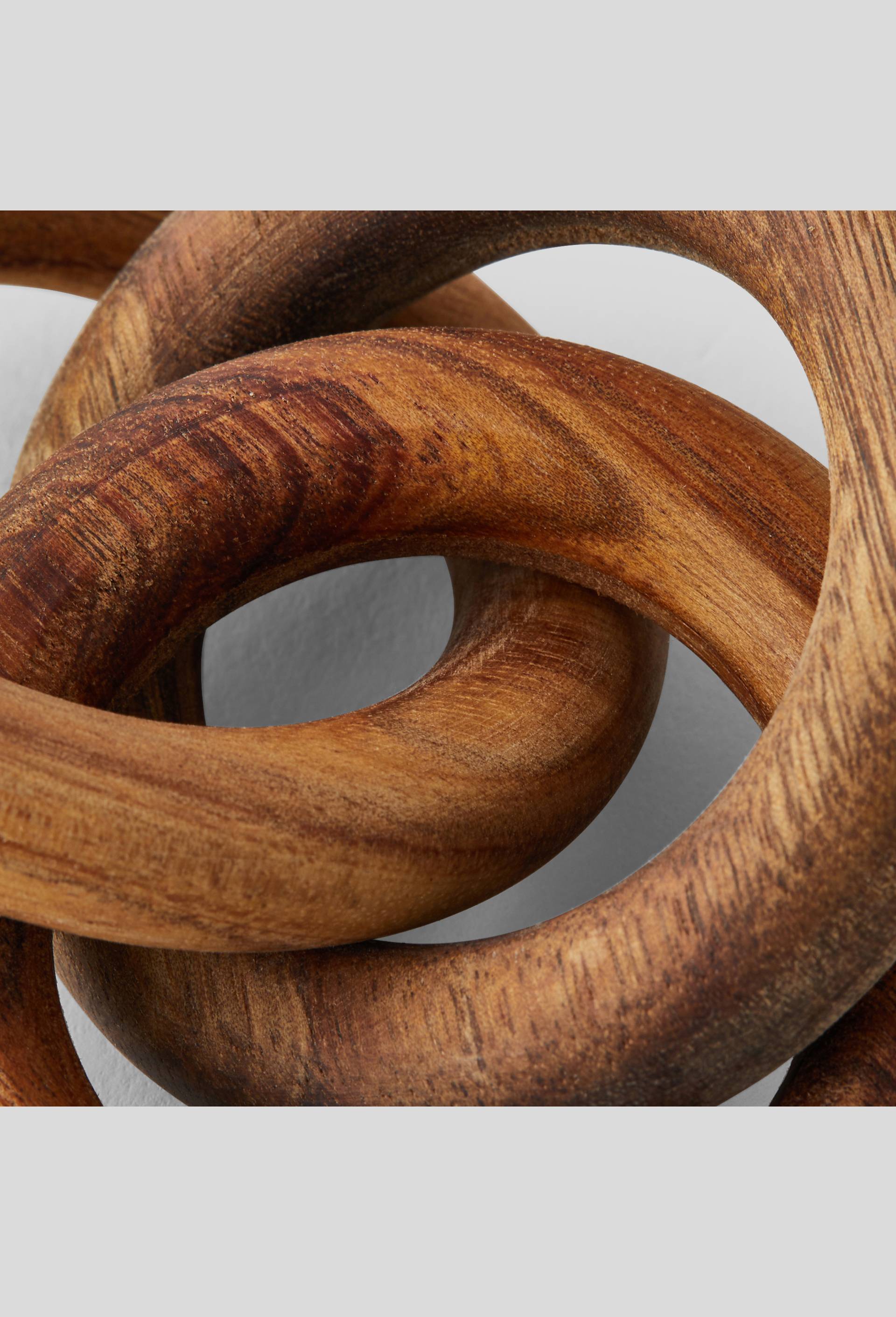 Rond de serviettes bois d acacia, Beige clair, large image number 1.0