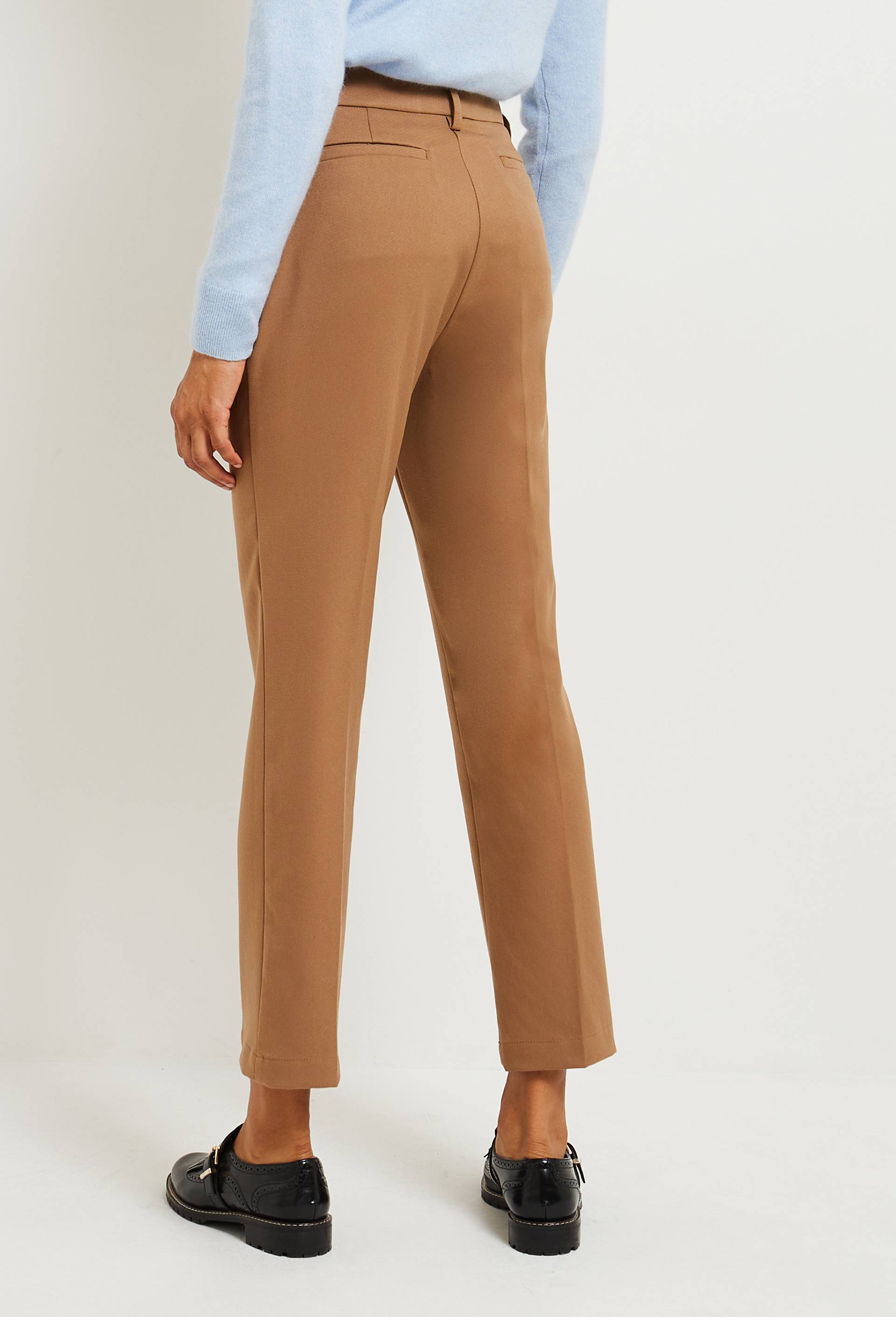 Pantalon droit plis cassé, certifié Oeko-Tex, Beige, large image number 1