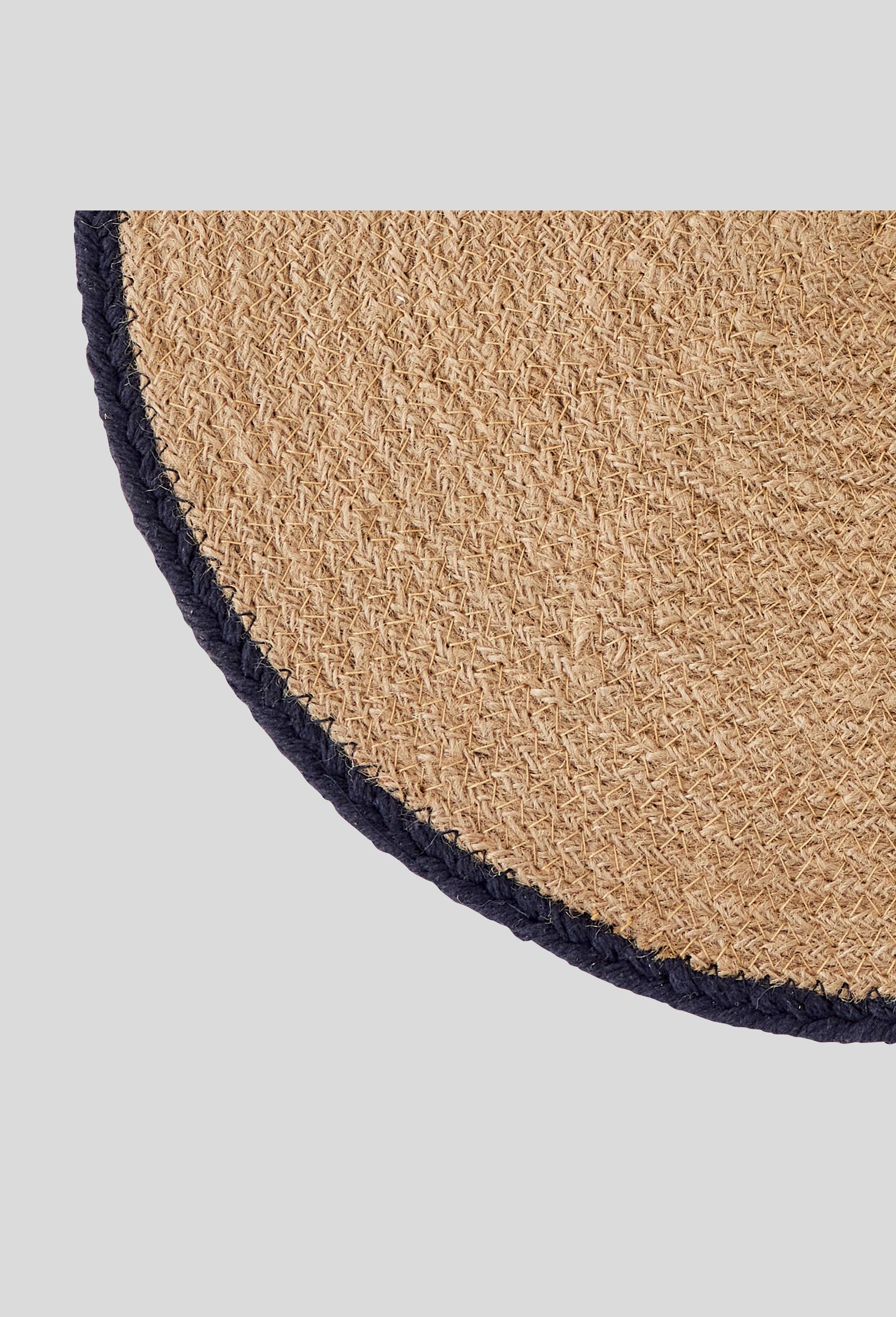Set de table en jute avec bord contrasté "japonais", Beige clair, large image number 1.0