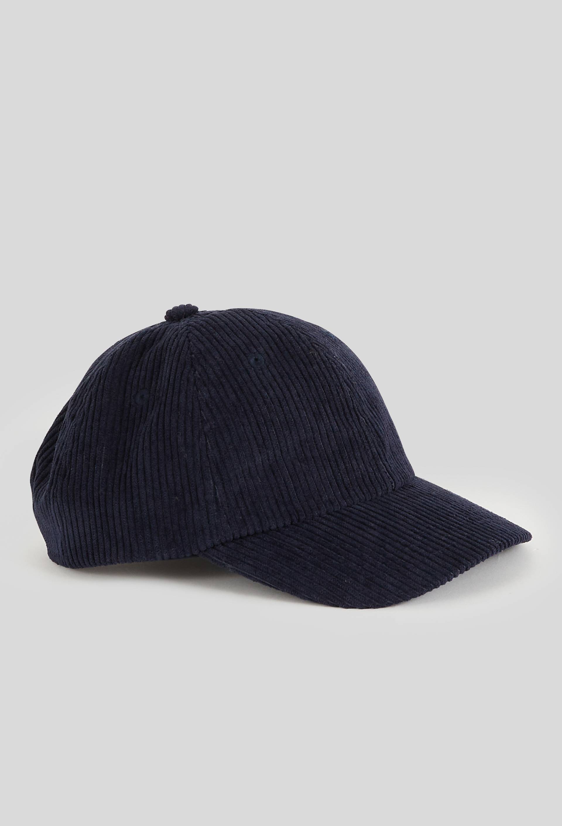 Casquette en velours, Bleu foncé, large image number 0