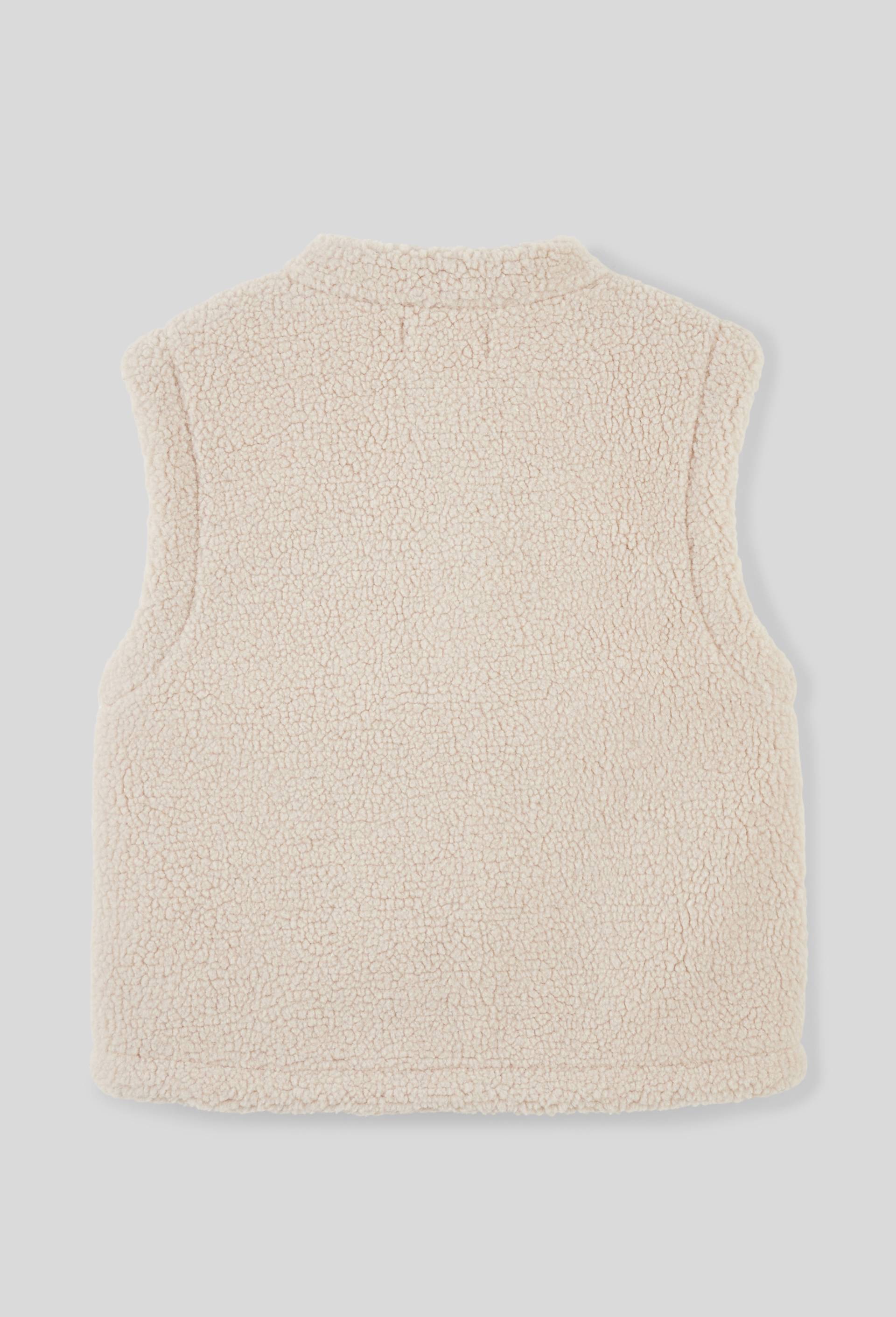 Gilet sans manches effet mouton, Ecru, large image number 1