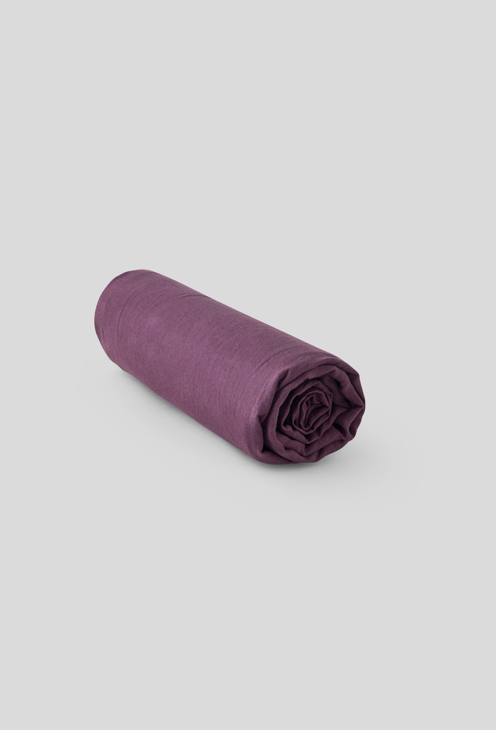 Drap housse 140x190cm, 100% lin, OEKOTEX, exclusivité web, Rouge foncé, large image number 1