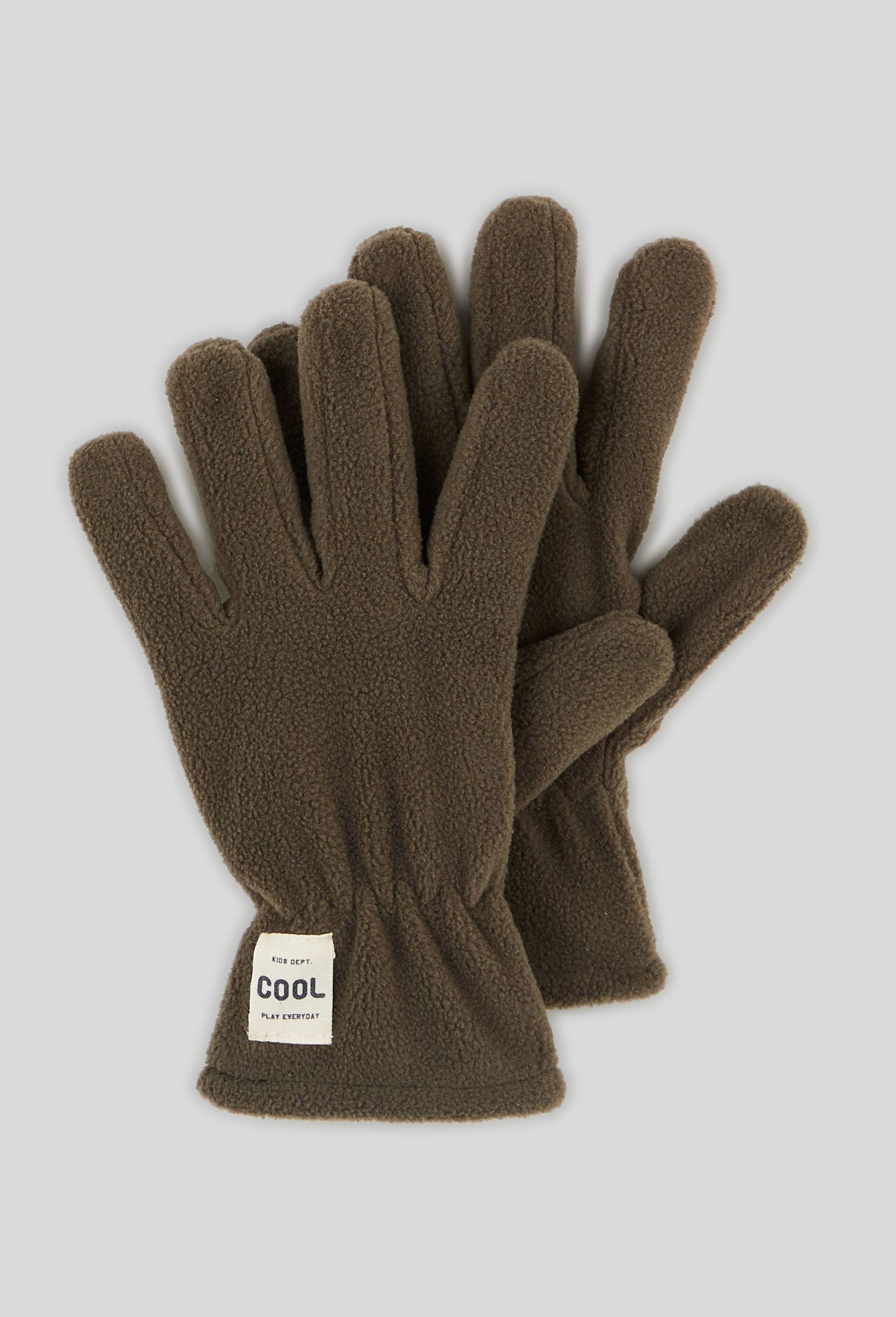 Gants polaire en mati&egrave;re recycl&eacute;e, Vert fonc&eacute;, large image number 0