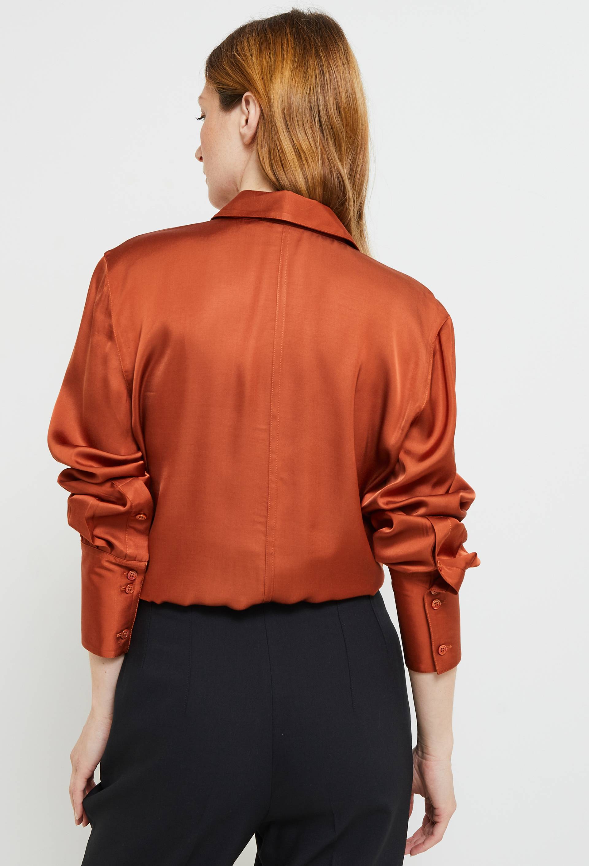 Chemise unie, certifi&eacute; Oeko-Tex, Brun, large image number 1