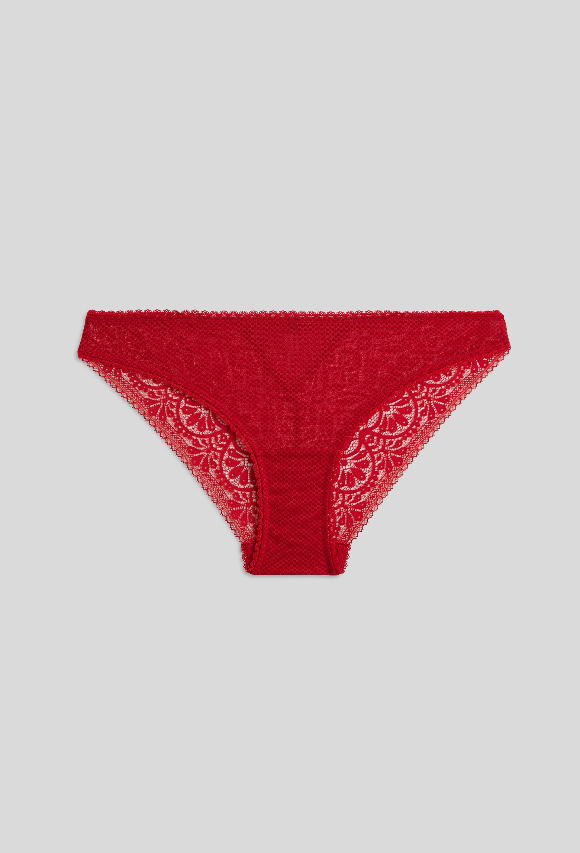 Culotte DOLMA en dentelle, Oeko-Tex, Rouge, large image number 0