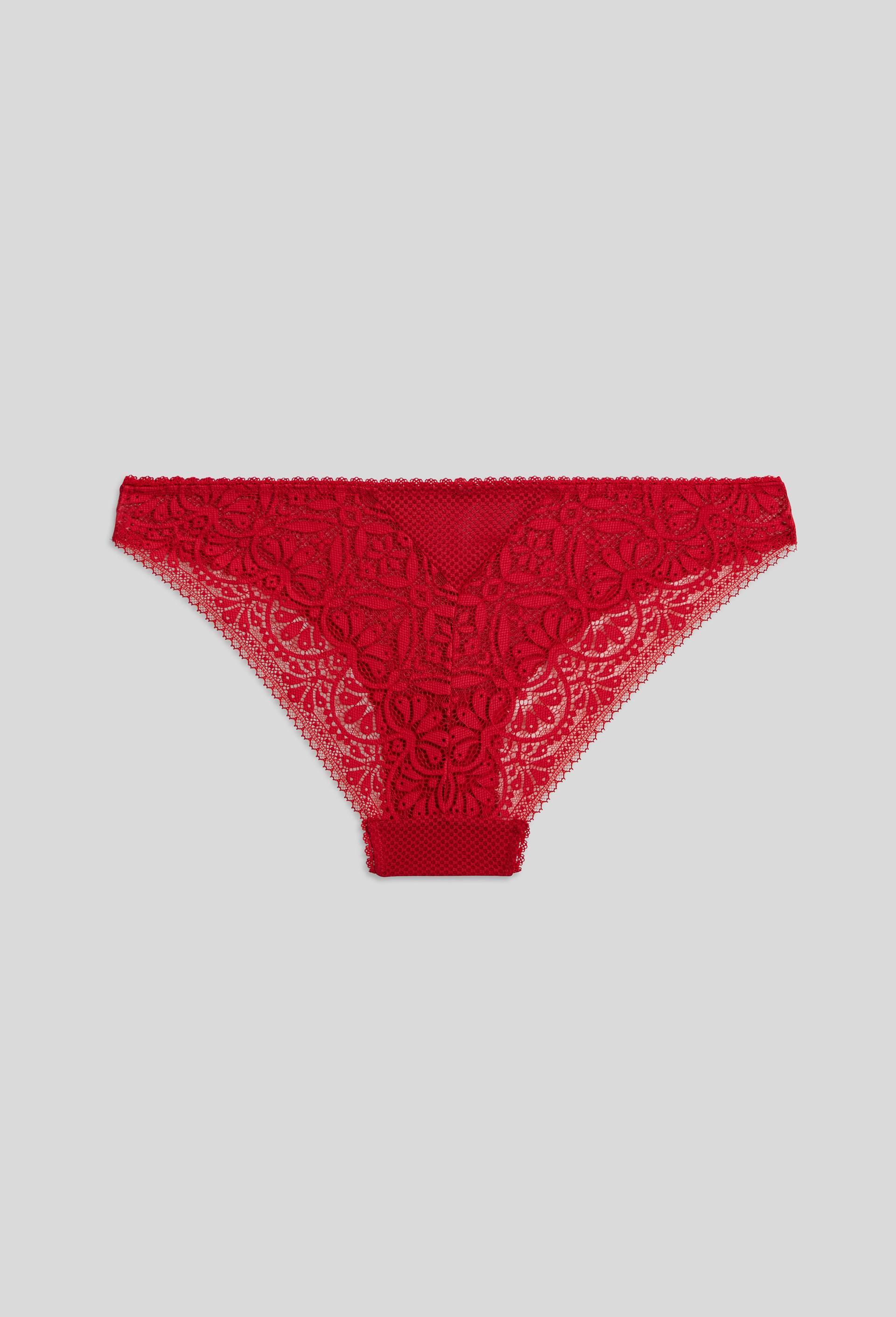 Culotte DOLMA en dentelle, Oeko-Tex, Rouge, large image number 1.0
