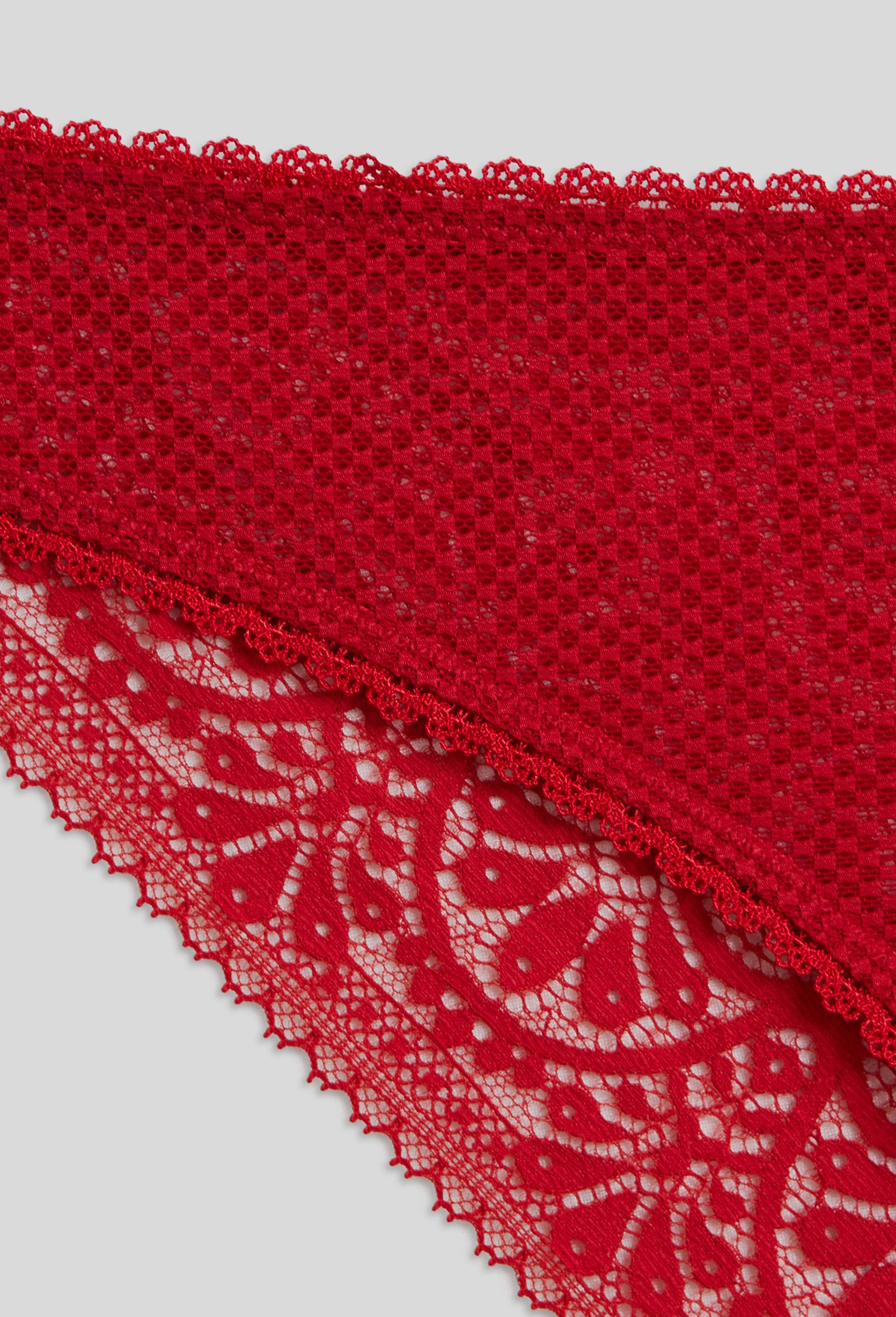 Culotte DOLMA en dentelle, Oeko-Tex, Rouge, large image number 2