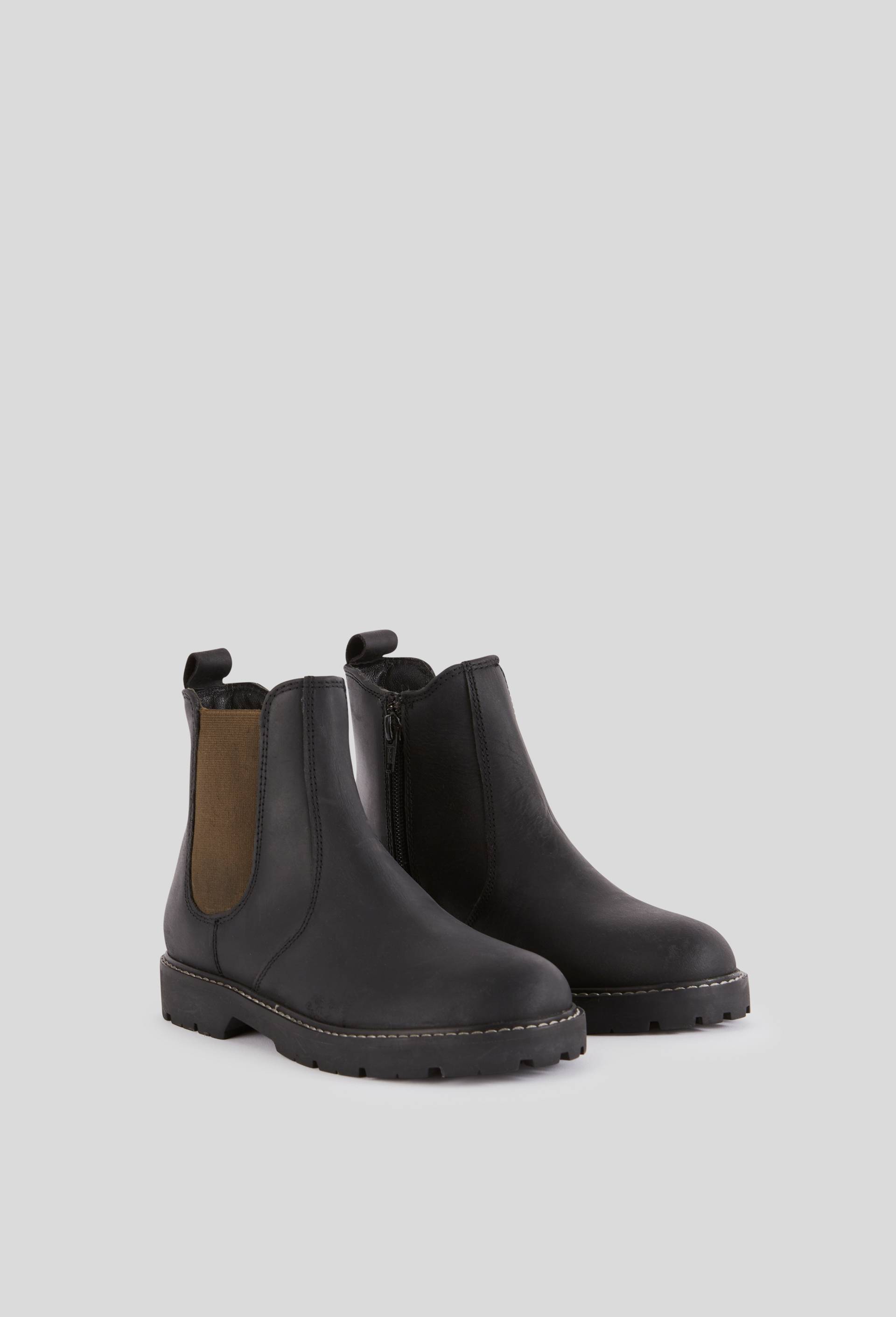 Bottines chelsea en cuir responsable, Noir, large image number 0