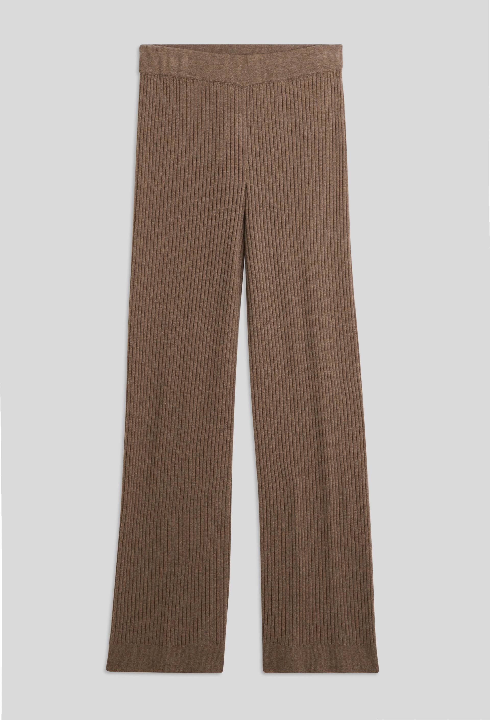 Pantalon en maille en coton cachemire, Beige, large image number 2