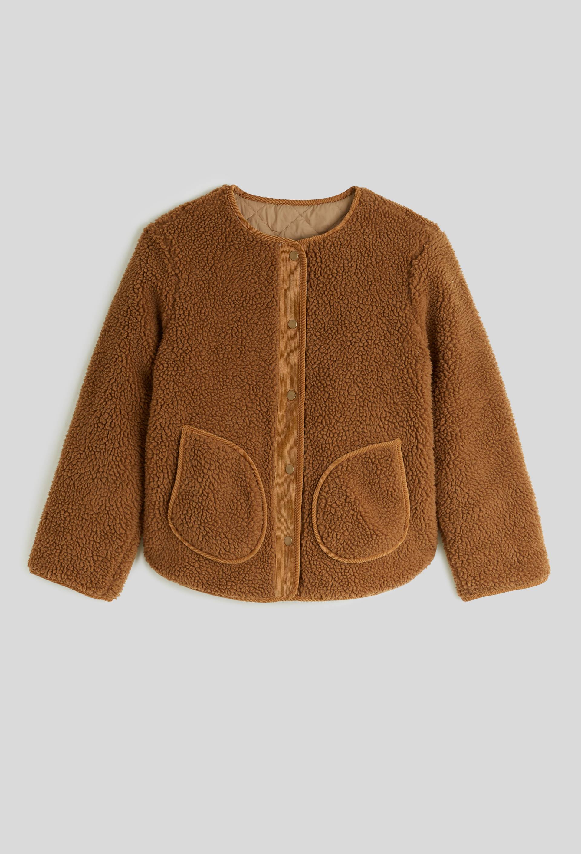 Manteau r&eacute;versible col rond, Brun clair, large image number 2