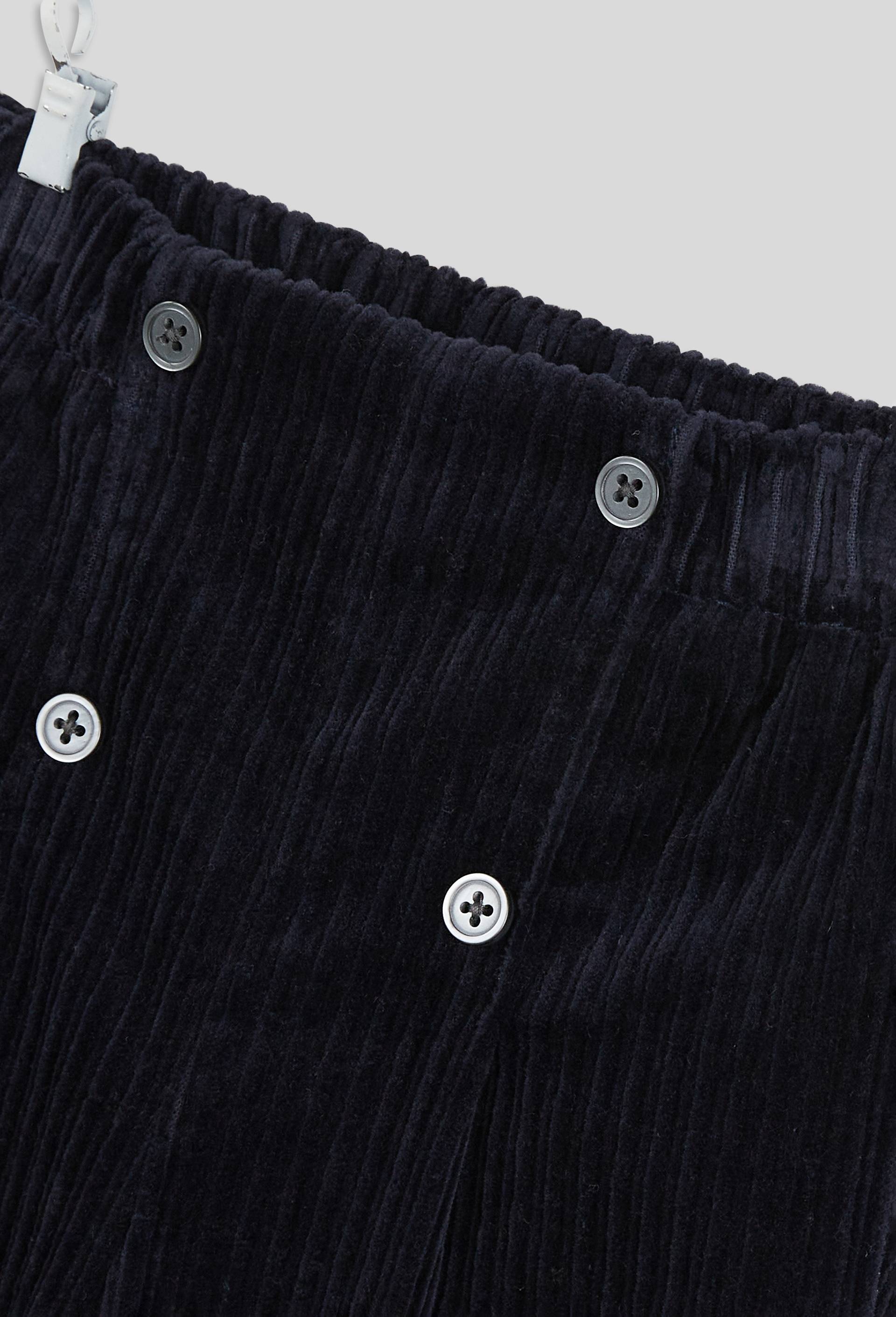 Pantalon velours côtelé mixte, Bleu foncé, large image number 2.0