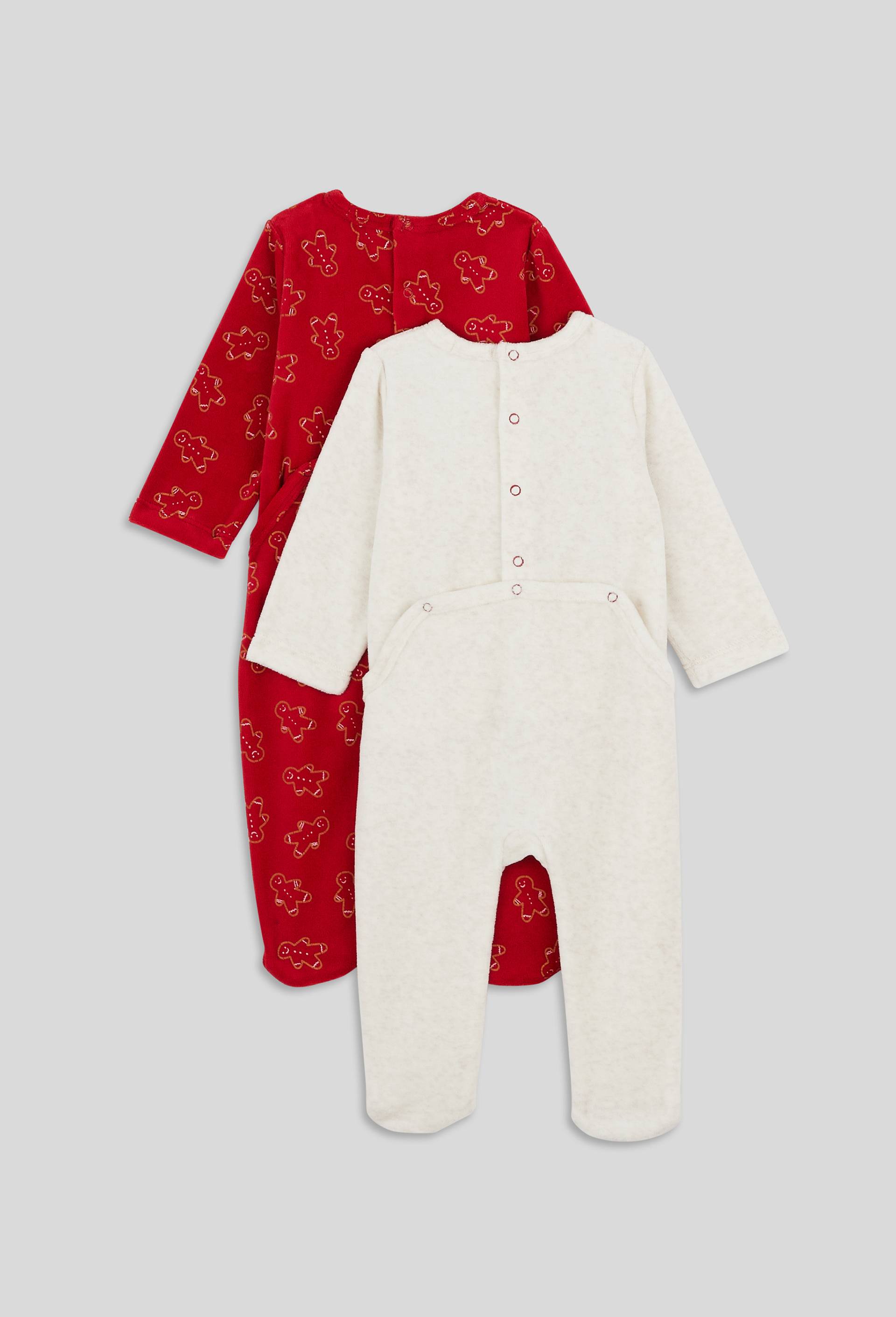 Lot de dors-bien en coton BIO, Oeko-Tex, Rouge, large image number 1